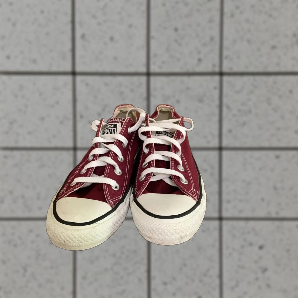 Converse Converse All-Star Sneakers Unisex Adults White US Size 6 USA Chuck Chuck Taylor Converse All Star BurgundyChucks Men’s 4/Women’s 6 Size US 6 / IT 36 - 1 Thumbnail
