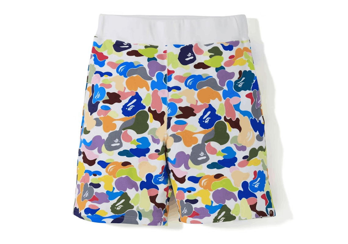 Multicolor bape shorts on sale