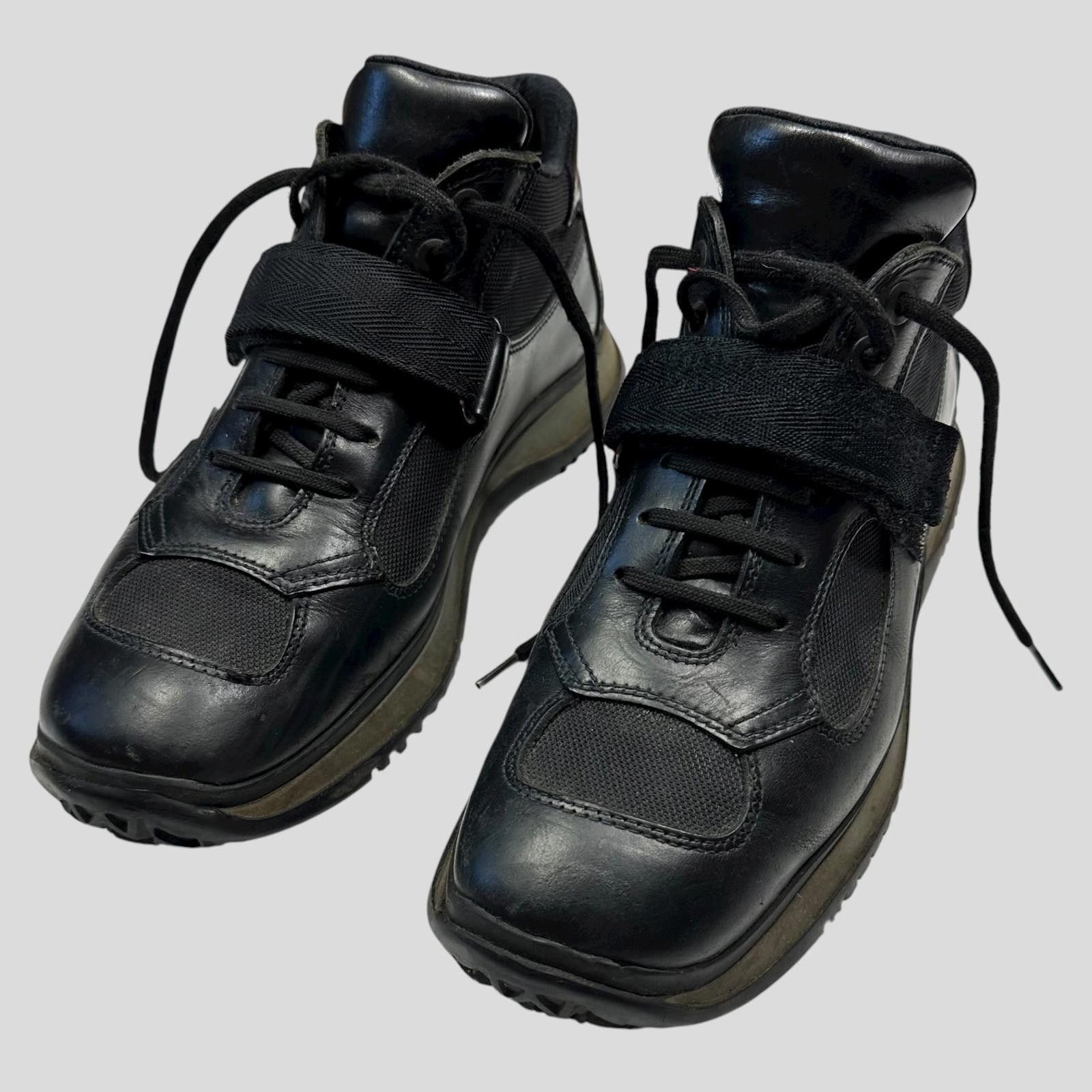 Prada Prada Sport 00’s Leather + Mesh Strapped Combat Boots UK8.5 Size US 9.5 / EU 42-43 - 9 Thumbnail