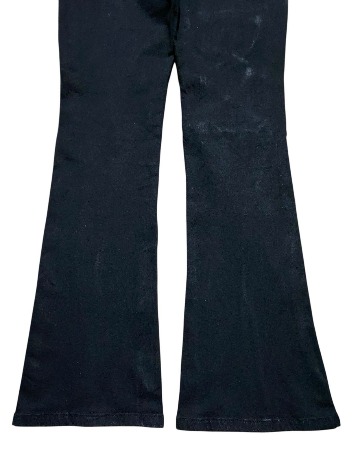 Japanese Brand Vintage Japanese Brand Black Denim lace Up knee Flare Jeans Size US 27 - 6 Thumbnail
