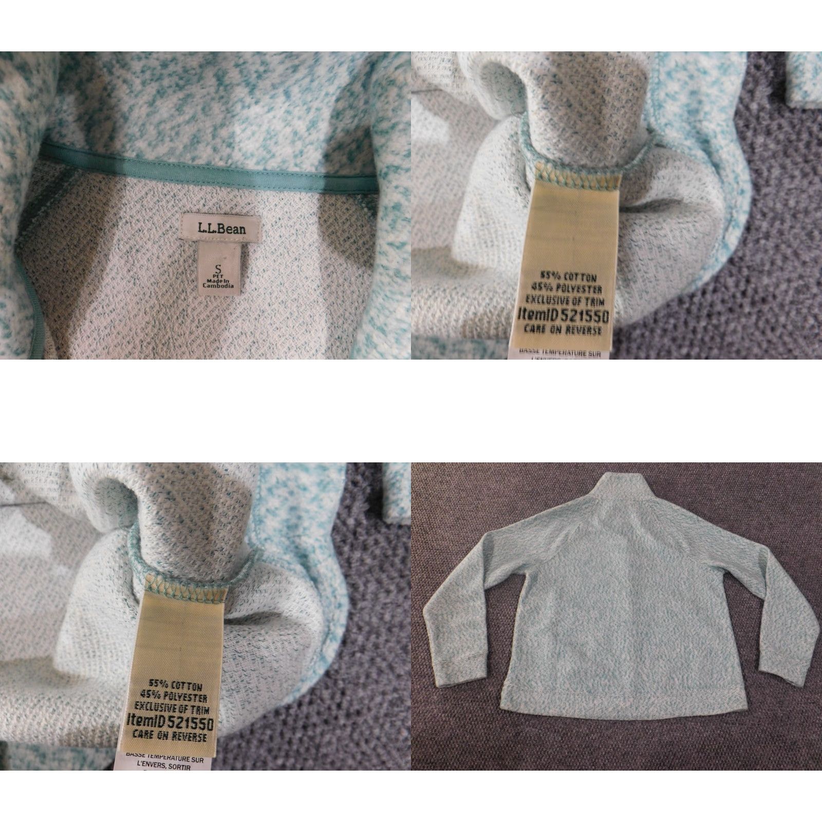 Vintage L.L. Bean Jacket Womens Small Petite Blue Fleece Zip Outdoors Stretch Casual Outdoor Size S / US 4 / IT 40 - 8 Thumbnail