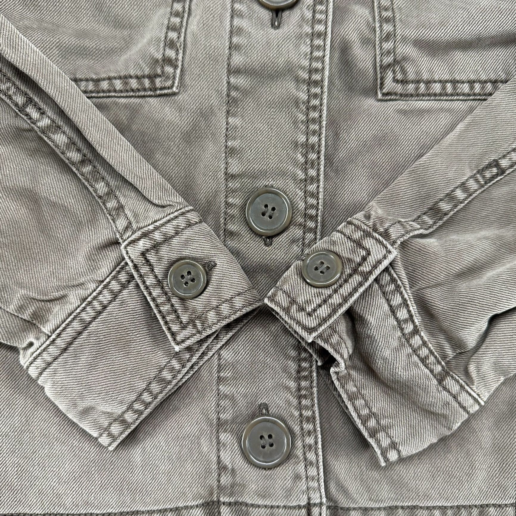 Nicole Miller Nicole Miller Jacket Womens S Brown Denim Type 2 Trucker Button Up Cotton Lined Short Sleeve Long Sleeve Classic 90s Western Size S / US 4 / IT 40 - 3 Thumbnail