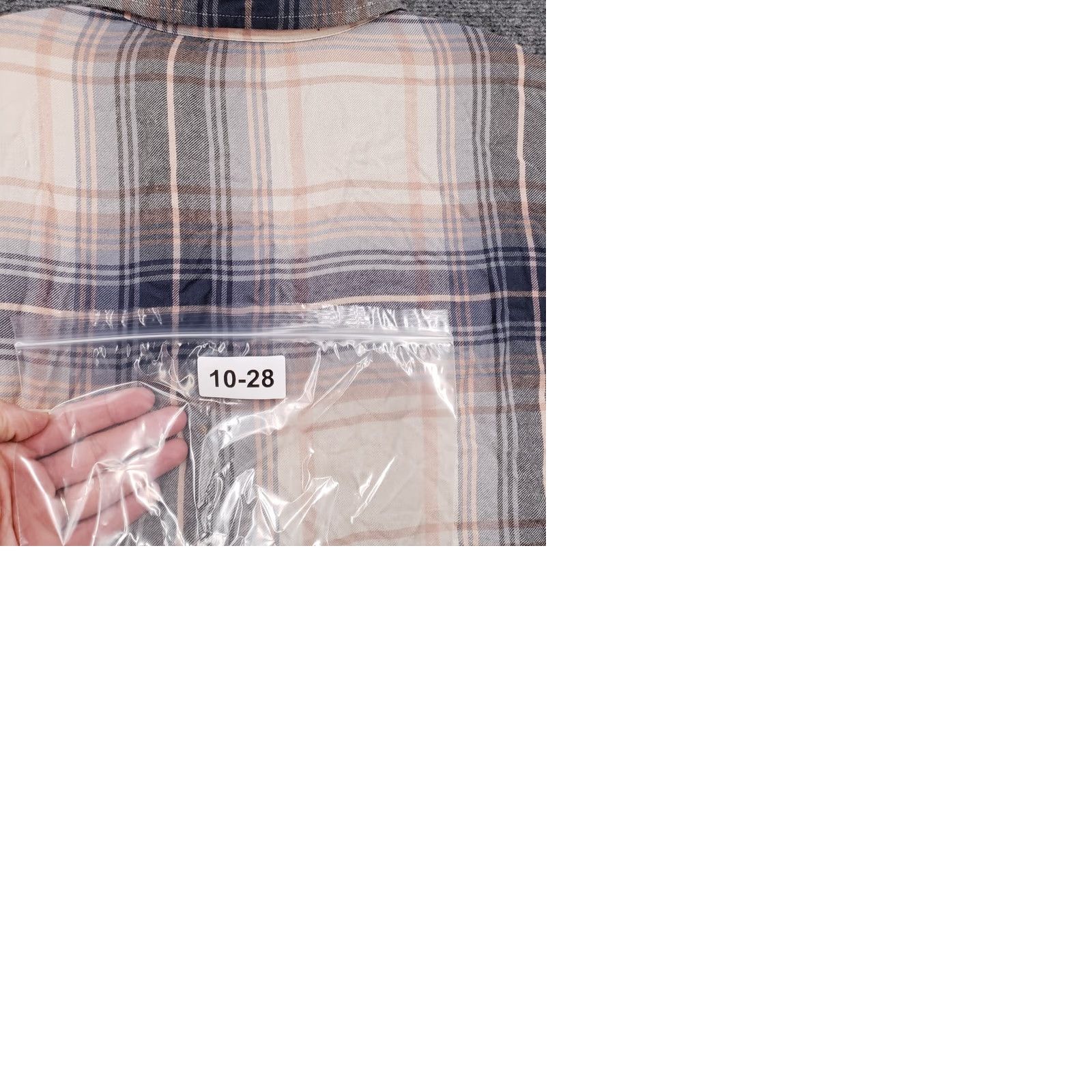 Lucky Brand Lucky Brand Shirt Womens M Medium Beige Plaid Button Up Long Sleeve Collared Size M / US 6-8 / IT 42-44 - 9 Thumbnail