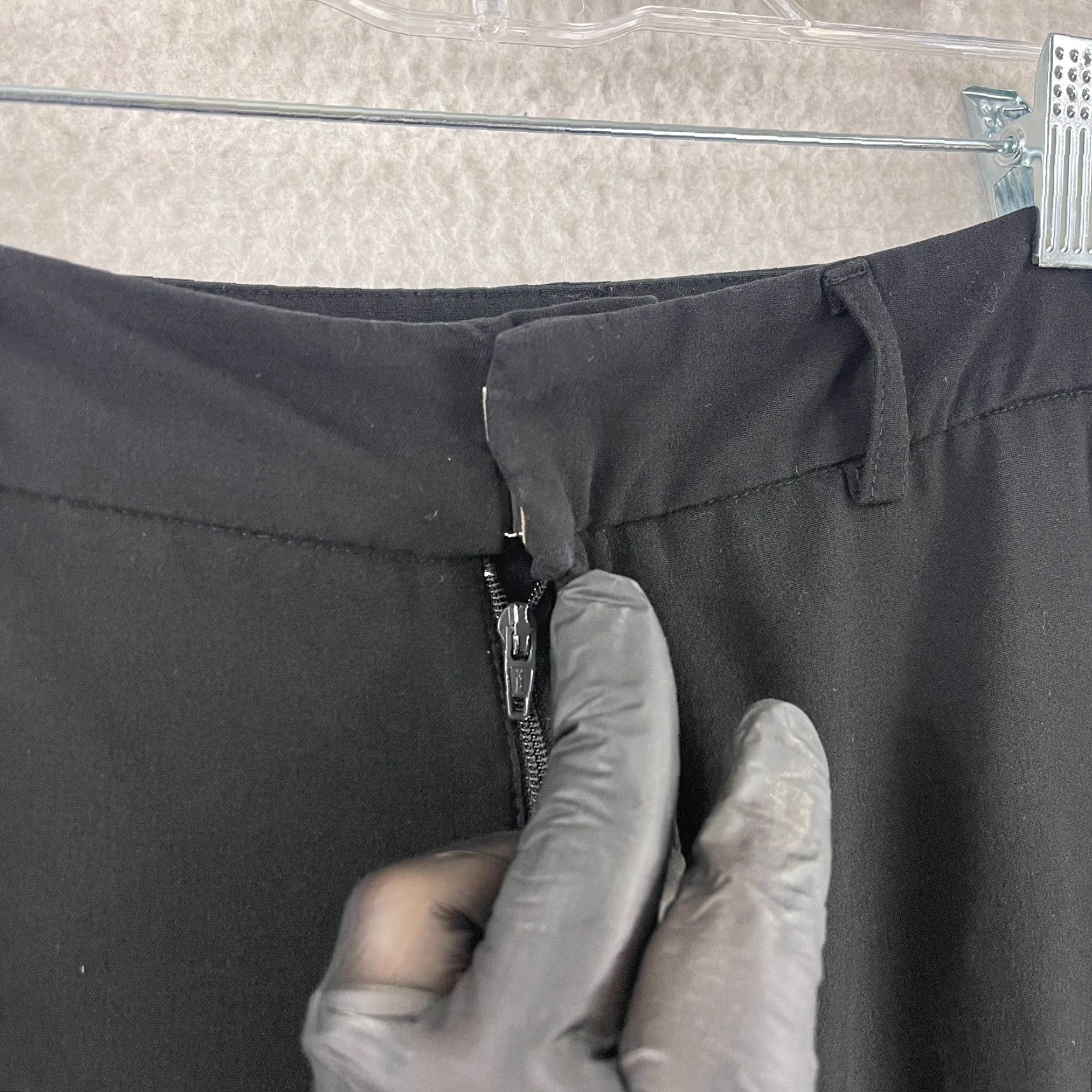 NYDJ NYDJ Black Straight Leg Dress Pants Womens Size 4 Flat Front Mid-Rise Office Pants Black Stretch Breathable Regular 30W 26.5In Seams Size 27" / US 4 / IT 40 - 5 Thumbnail