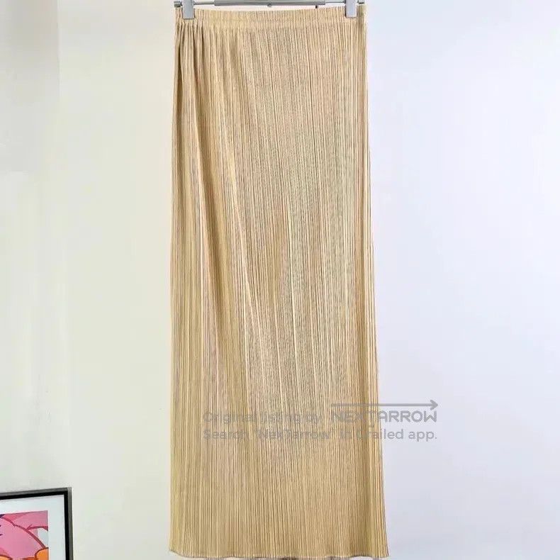 Issey Miyake Issey Miyake size:3 Yellow Midi Skirt Size 22" - 1 Thumbnail