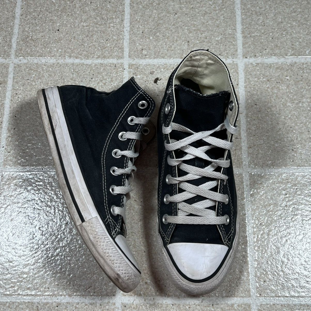 Converse Streetwear Converse Chuck Taylor All Star Hi Canvas Sneaker Black Sz 5