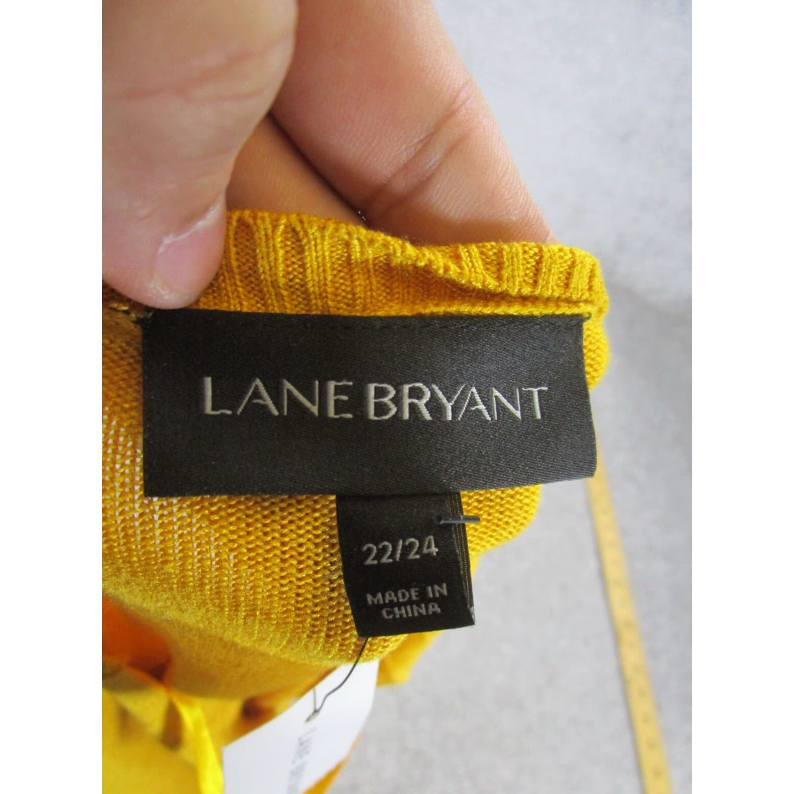 Vintage Lane Bryant Shirt Womens 22 Yellow Knit Camisole NEW Size 3XL / US 20-22 - 6 Thumbnail