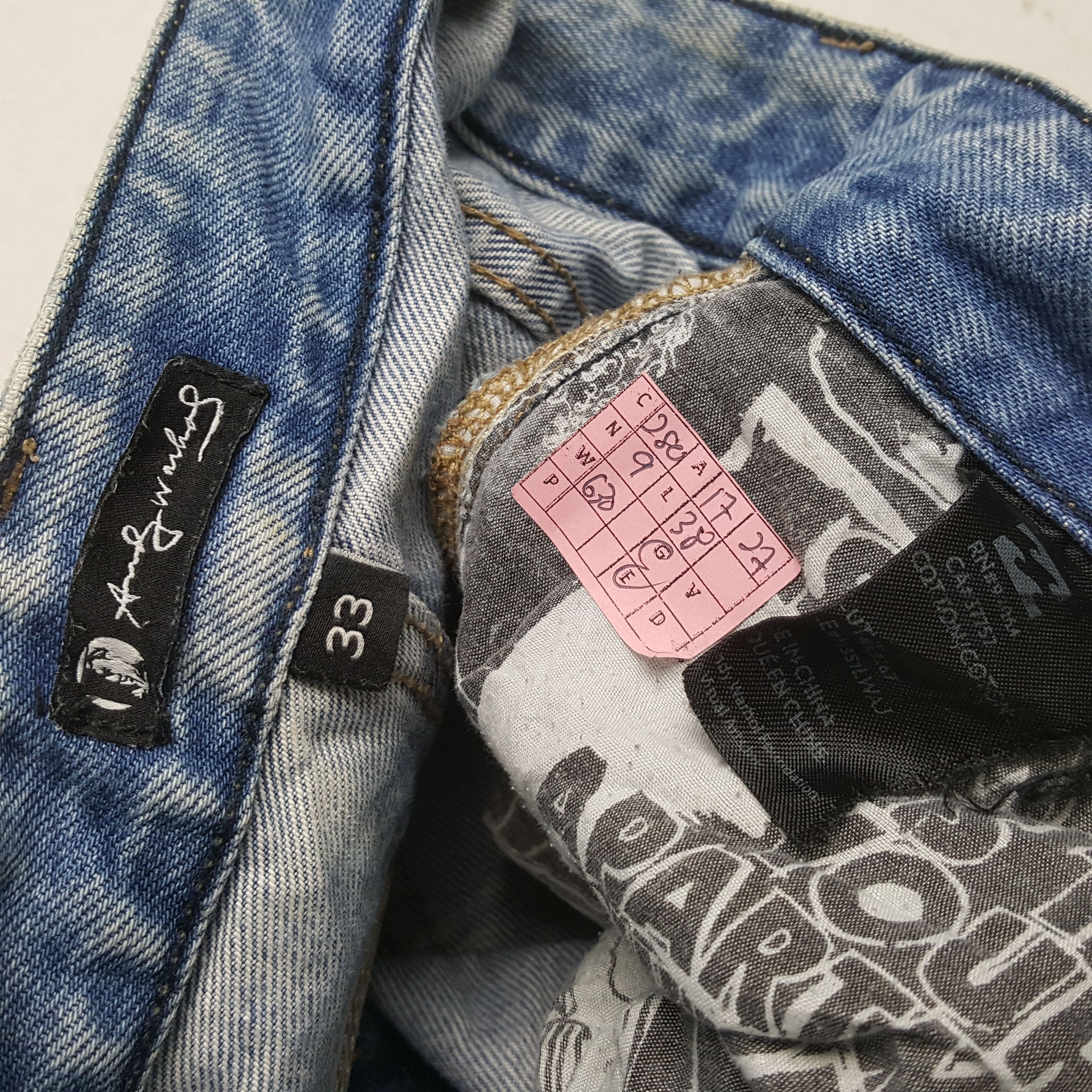 Andy Warhol X Billabong Streetwear Distressed Jeans