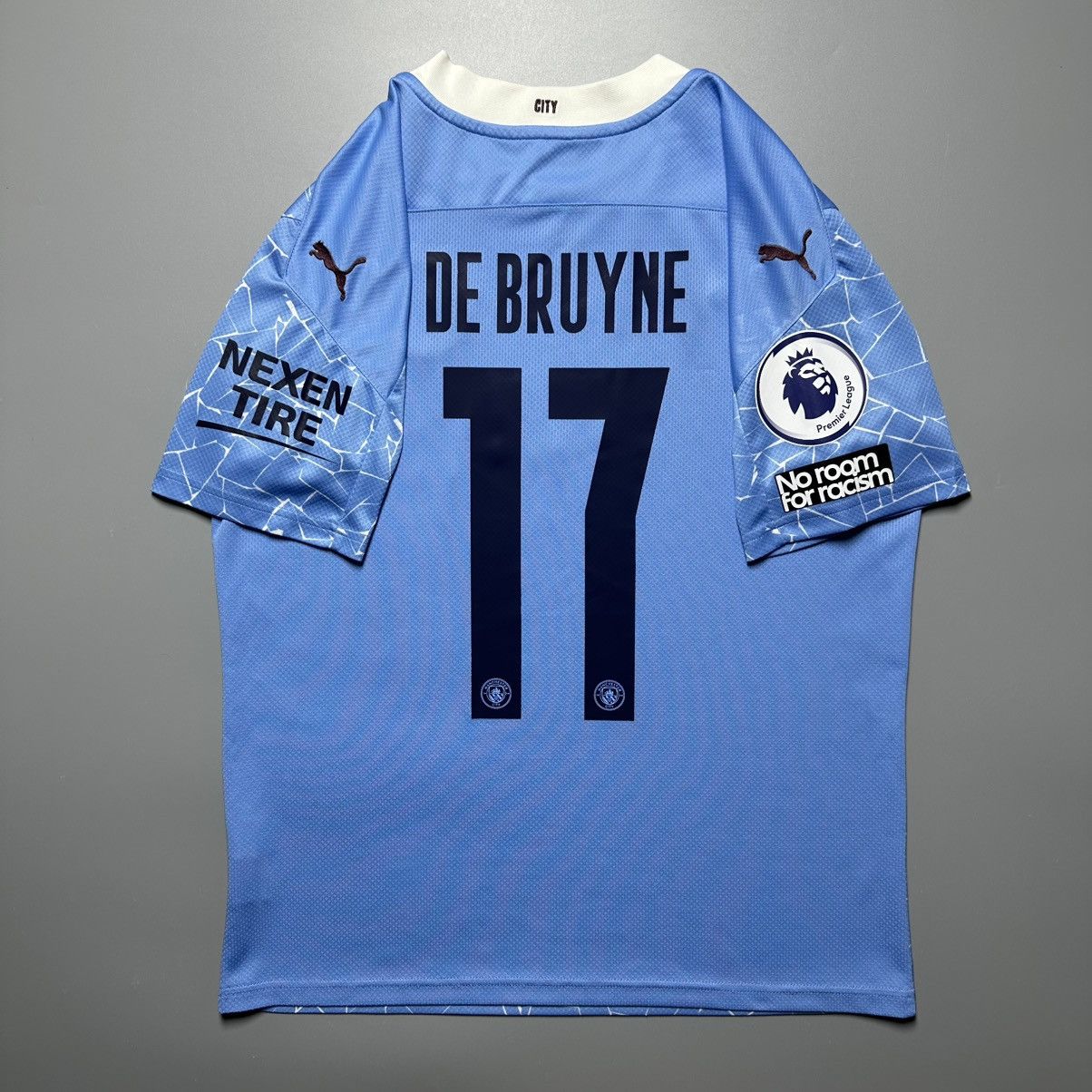 Puma MAN CITY PUMA 2020/2021 FOOTBALL HOME JERSEY #17 DE BRUYNE Size US M / EU 48-50 / 2 - 1 Thumbnail