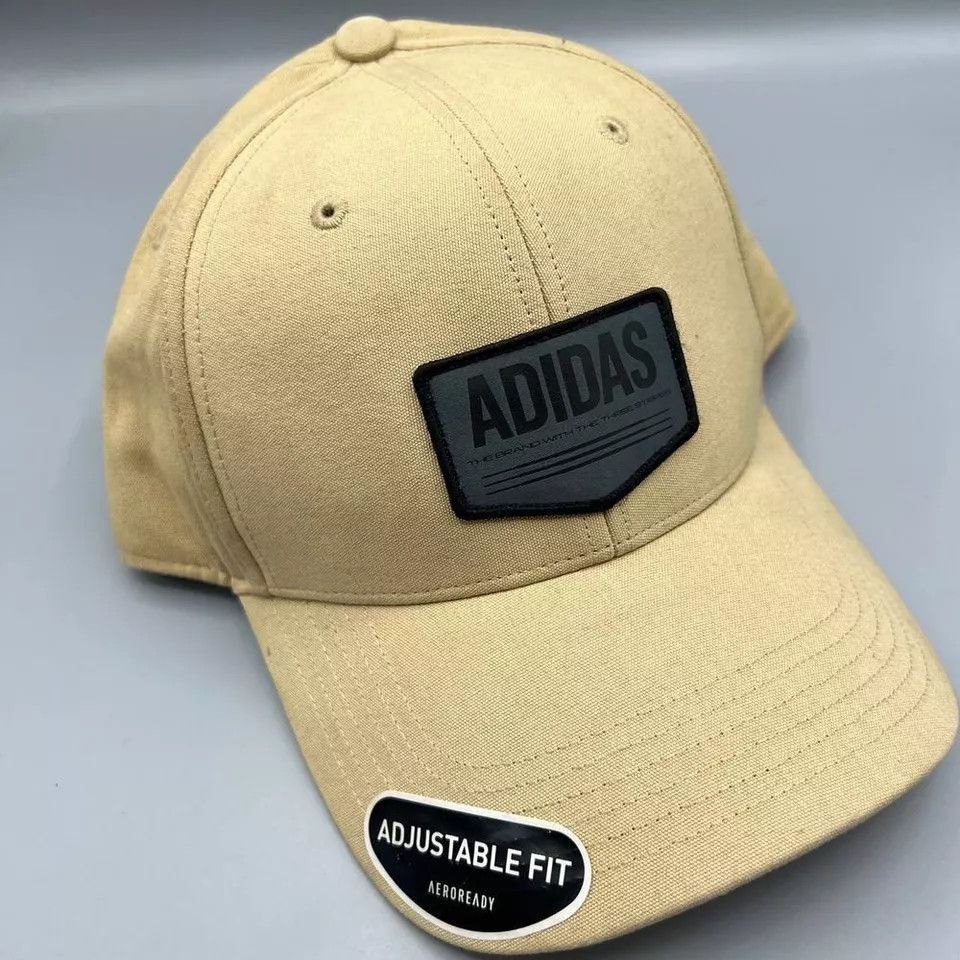 Adidas Adidas Aeroready Hat Men Beige Logo Strap Back Cap Size ONE SIZE - 3 Thumbnail