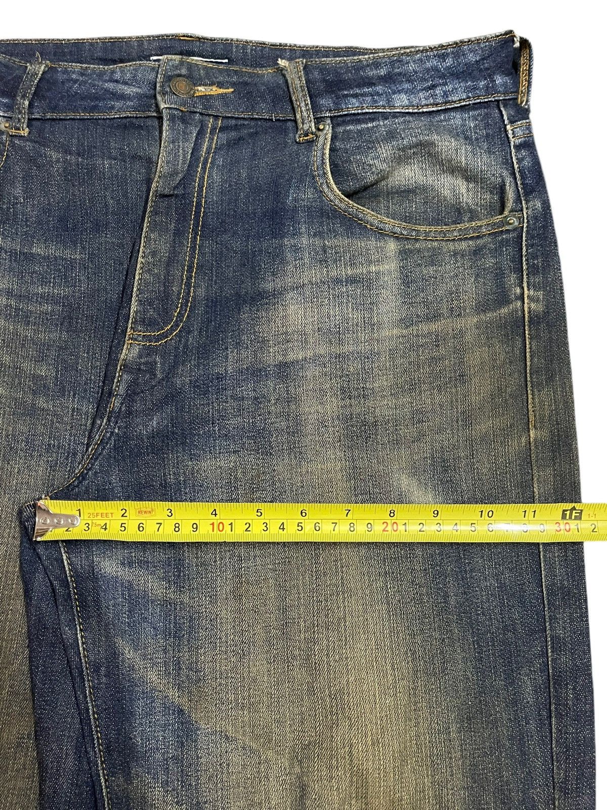 Japanese Brand Vintage Japanese Brand Blue Mud Wash Style Loose Jeans Size US 34 / EU 50 - 14 Thumbnail