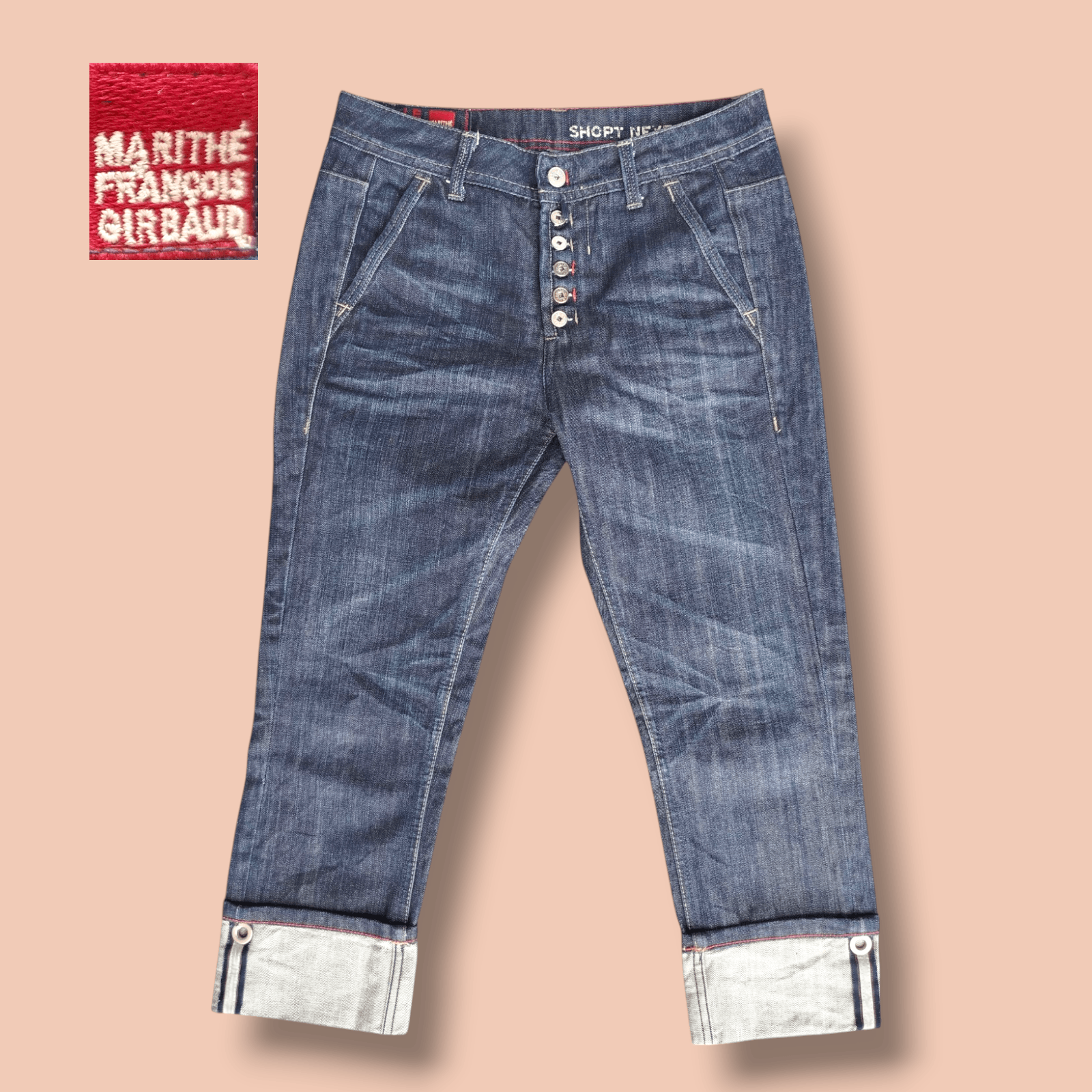 Marithe + Francois Girbaud Jeans Capri Boyfriend Demin Vintage Y2K Size 27/S Size 27" / US 4 / IT 40 - 1 Thumbnail