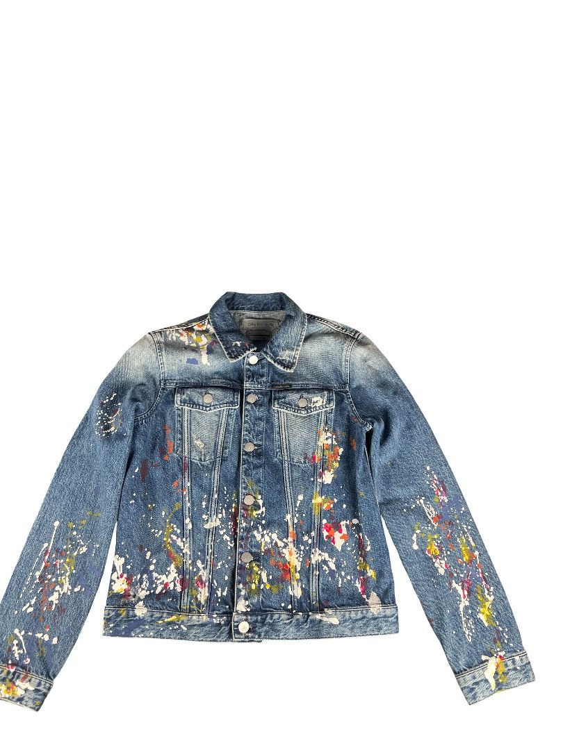 Calvin Klein Calvin Klein Paint Splatter Denim Jacket (Size L) – Unworn Size US L / EU 52-54 / 3 - 2 Thumbnail