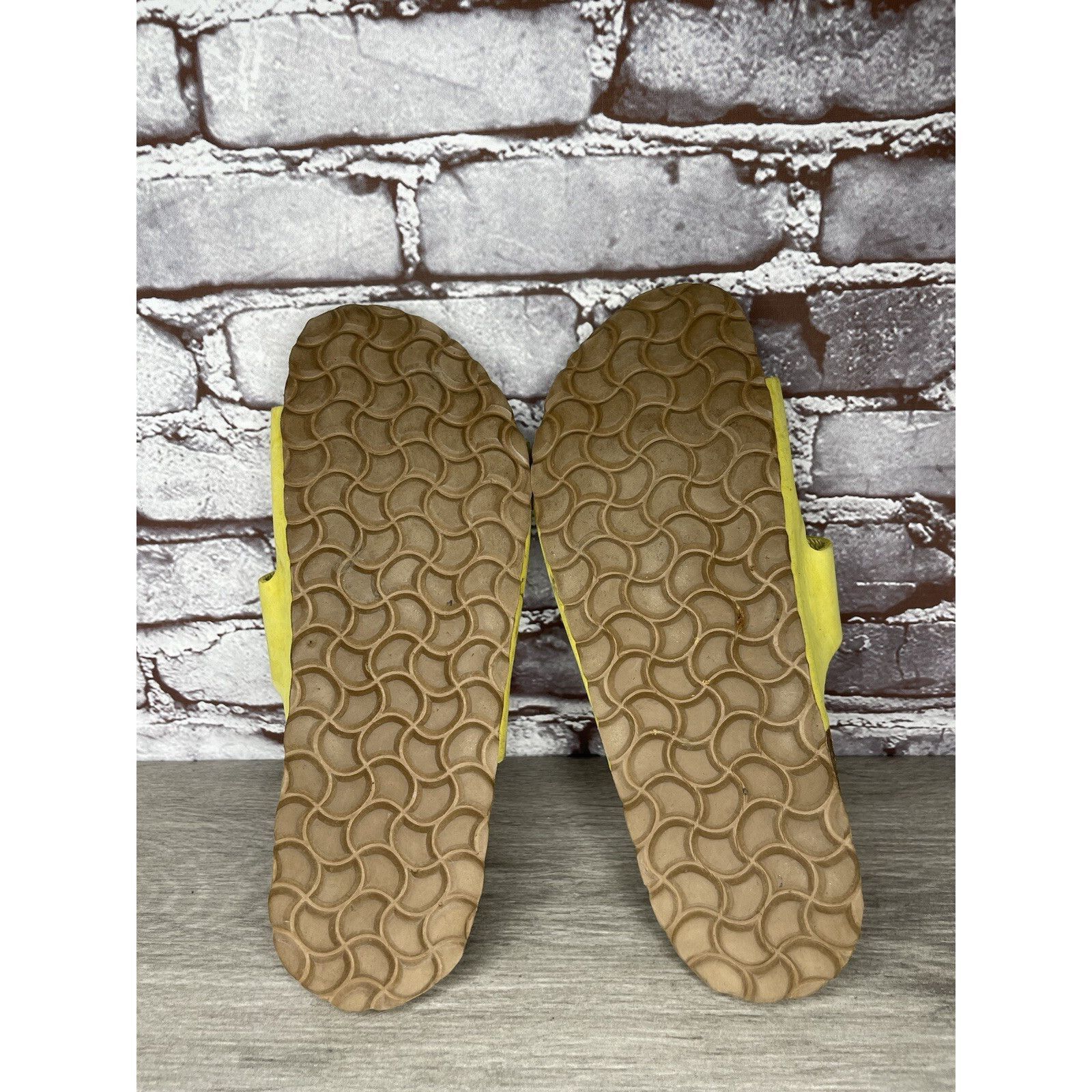 Other Sanosan Yellow Leather Arizona Slides Casual Cork Sandals Wo Size US 9.5 / IT 39.5 - 21 Thumbnail