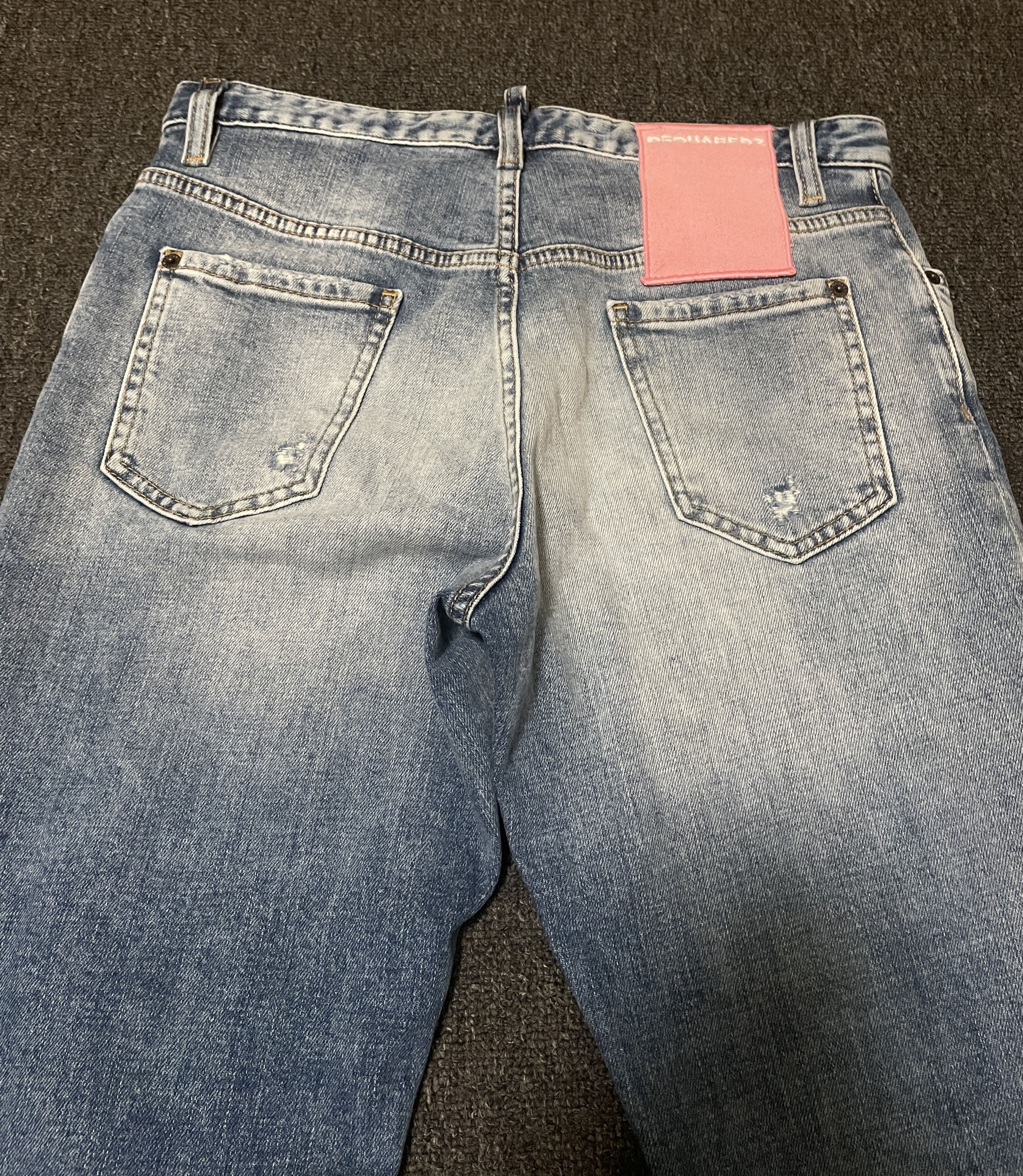 Dsquared2 Dsquared2 Mens Double Knee Destroyed flared Jeans Size 44/30 Size US 28 / EU 44 - 7 Thumbnail