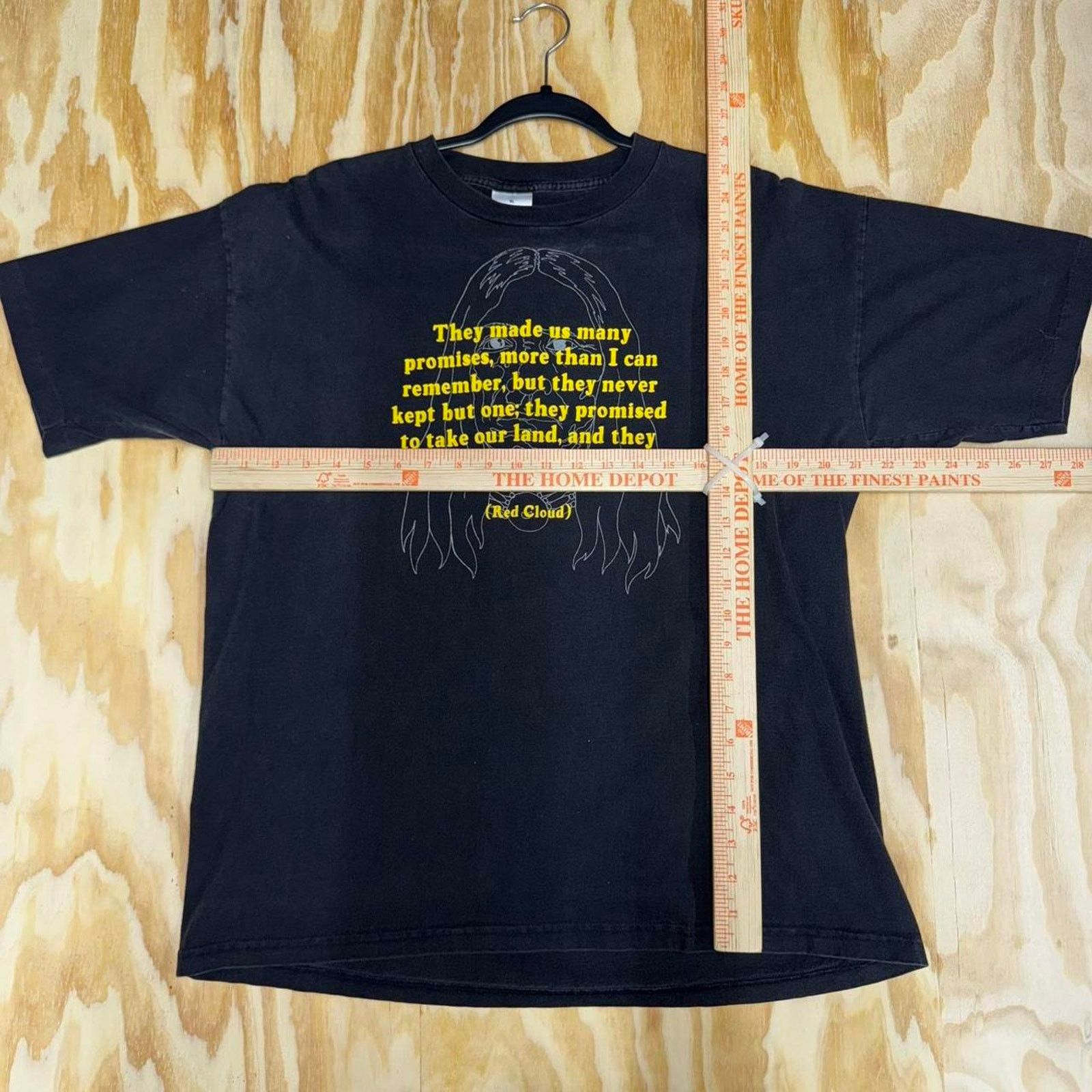Vintage Vintage y2k native american 1990s quote t-shirt Size US XL / EU 56 / 4 - 3 Thumbnail