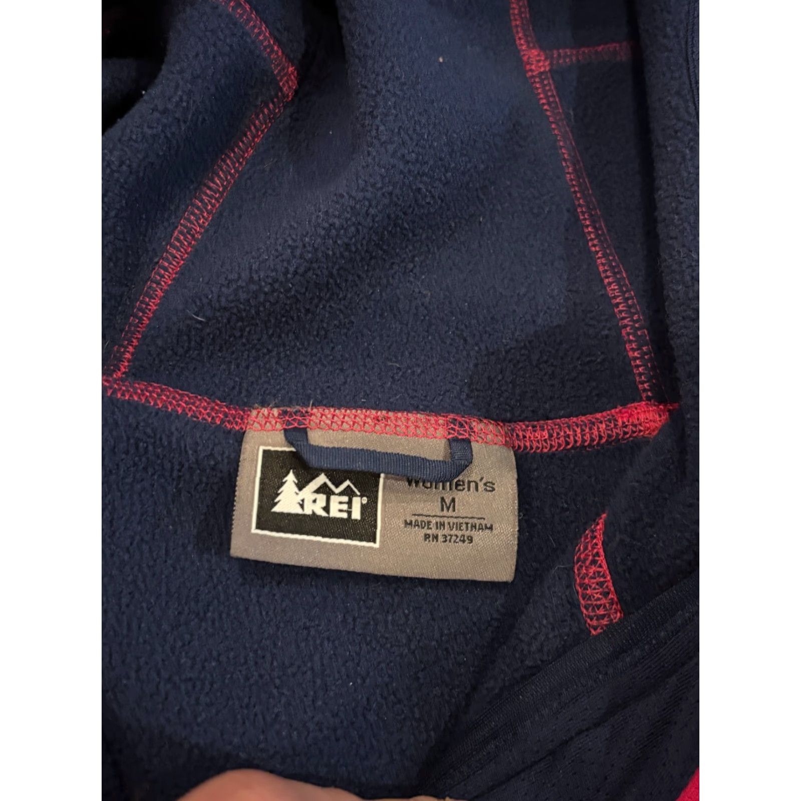 Vintage REI Jacket Womens Medium Pink Hooded Softshell Lined Zipper Pockets Size M / US 6-8 / IT 42-44 - 2 Thumbnail
