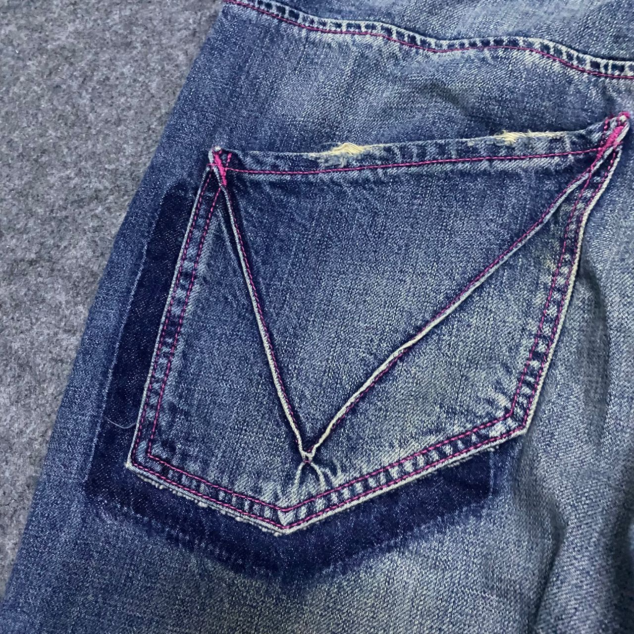 Vintage 💥Best Offer💥Vintage Volcom Stone Distressed Denim Size US 35 - 11 Thumbnail