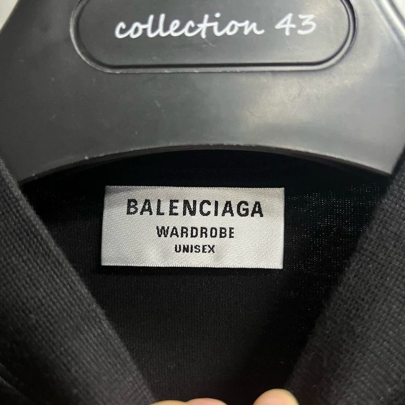 Balenciaga Balenciaga Black logo letter pattern round neck slim fit s Size US XS / EU 42 / 0 - 3 Thumbnail