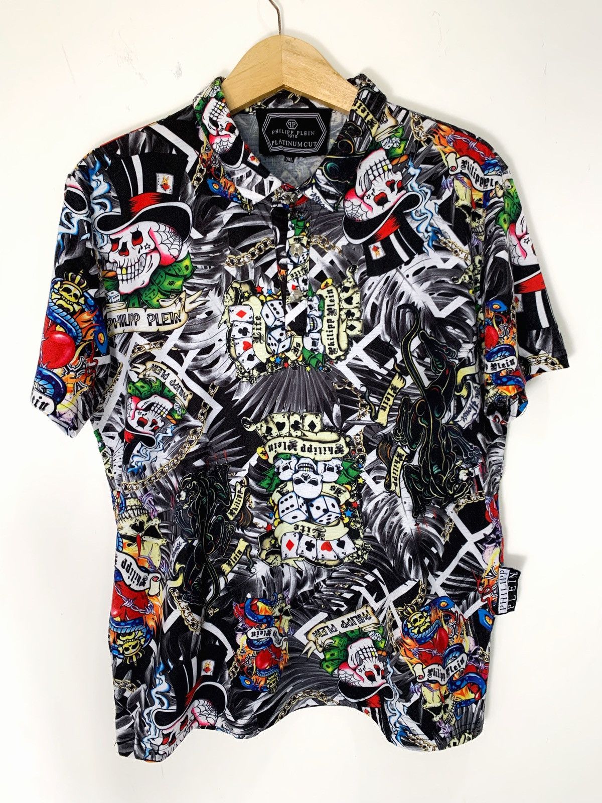 Philipp Plein Philip plein platinum cut polo shirt with ed hardy style Size US M / EU 48-50 / 2 - 6 Thumbnail
