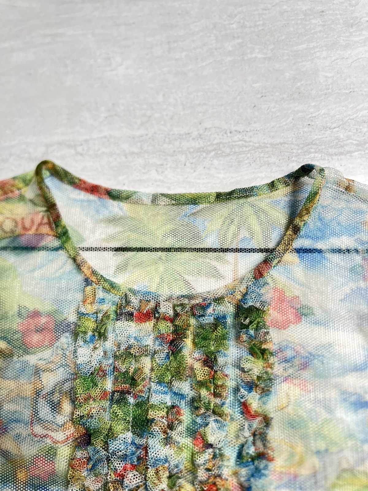 Dsquared2 DSQUARED2 Hawaii Mesh T-shirt Size US XS / EU 42 / 0 - 5 Thumbnail