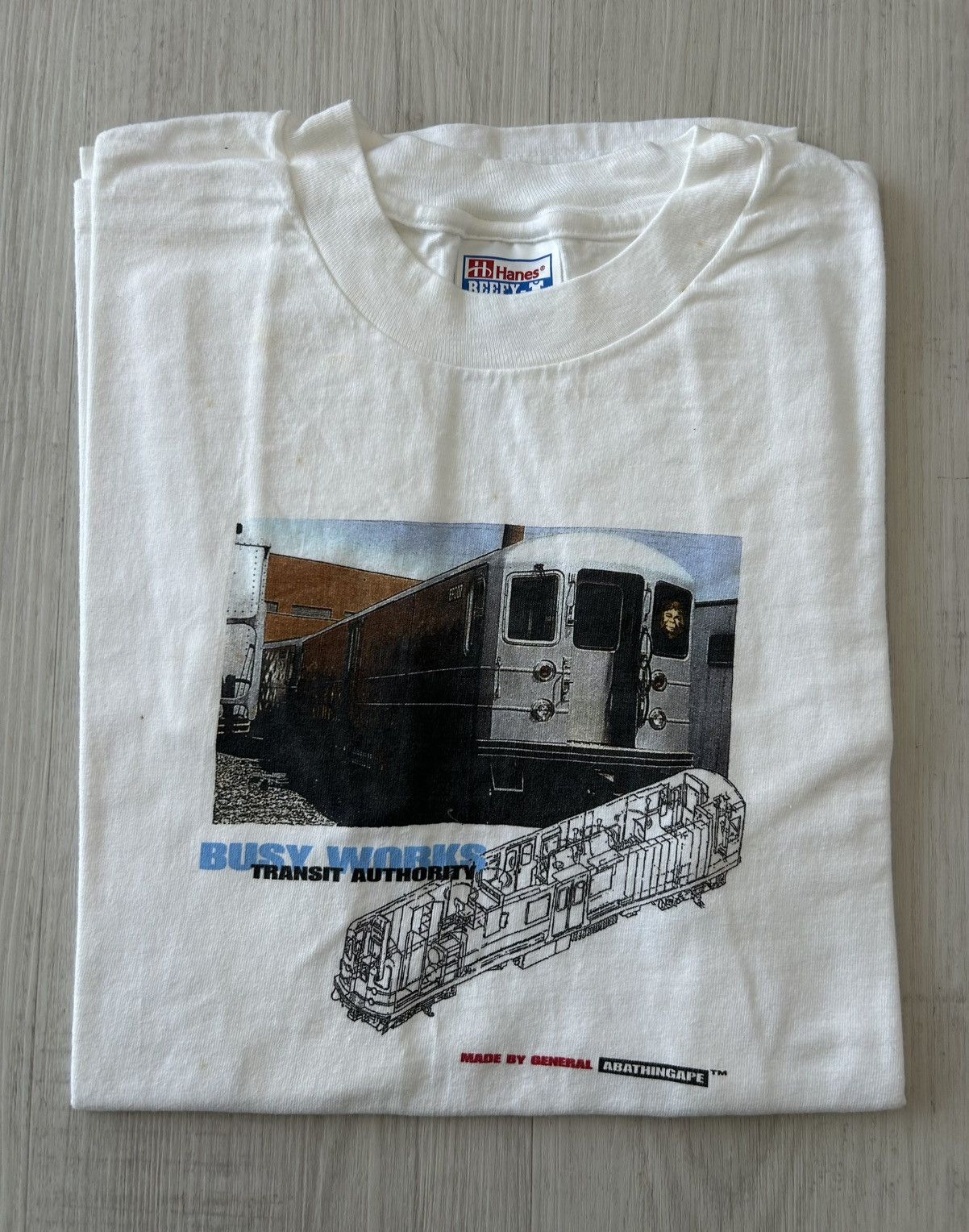 Bape VERY RARE OG 1998 A BATHING APE BUSY WORKS TRANSIT AUTHORITY Size US M / EU 48-50 / 2 - 1 Thumbnail