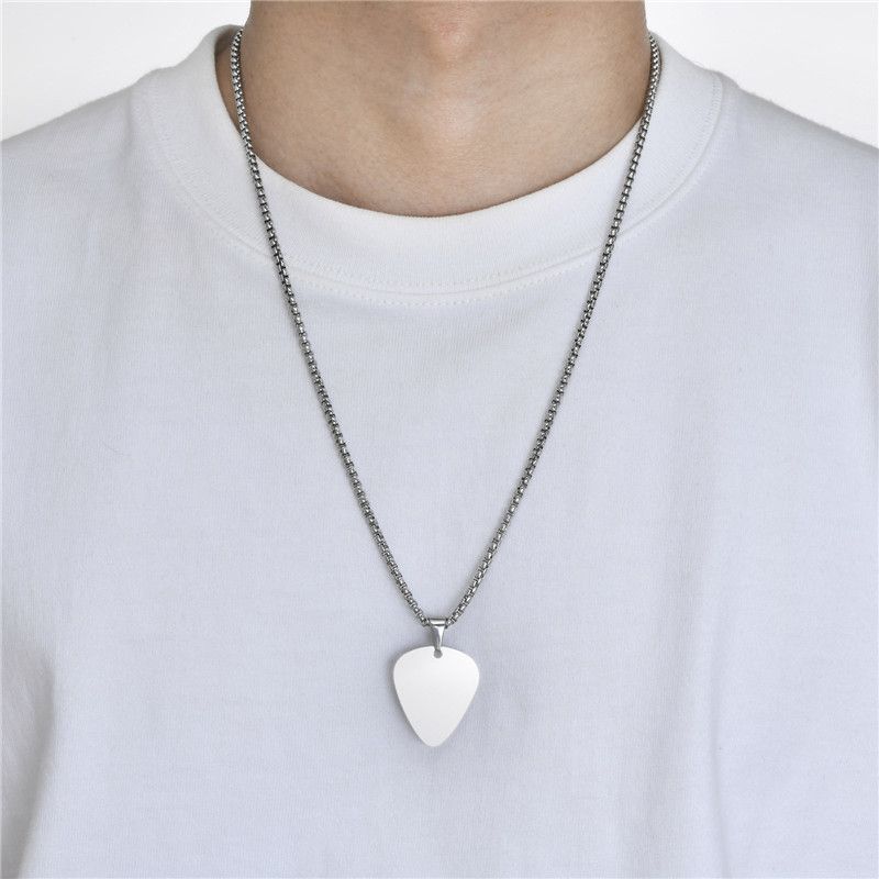 Jewelry Unique Guitar Pick Necklace Size ONE SIZE - 5 Thumbnail
