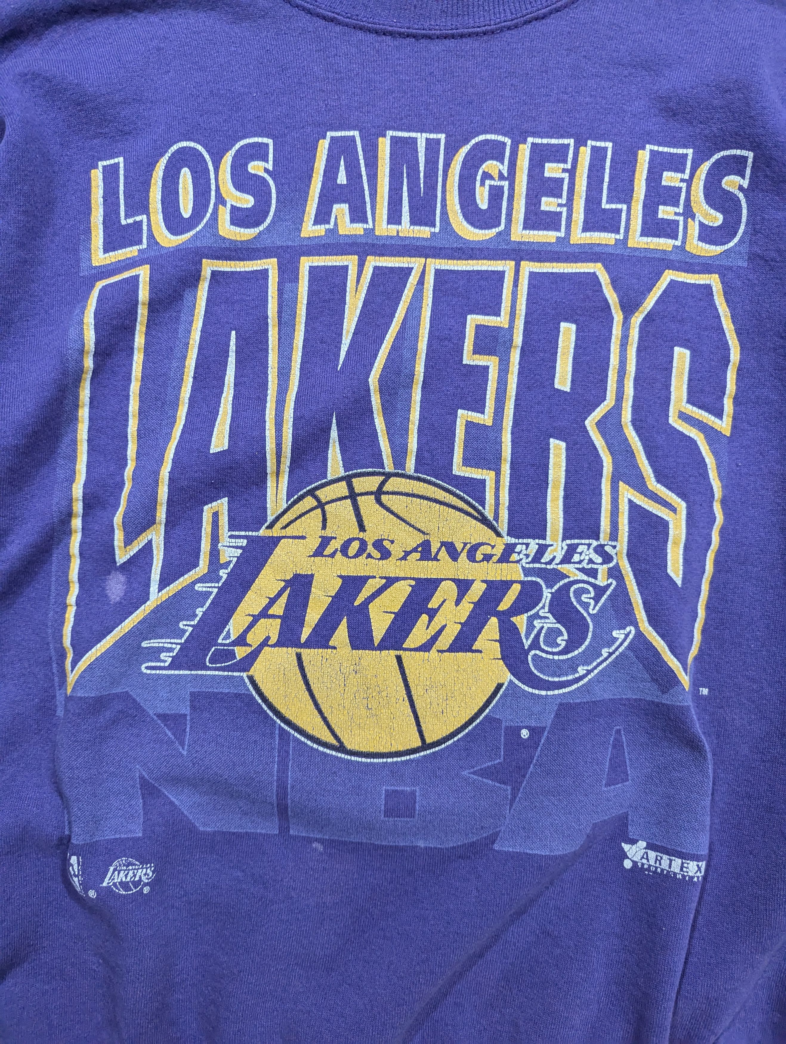NBA × Vintage Los Angeles Lakers NBA Crewneck Sweatshirt Jacket Size US L / EU 52-54 / 3 - 3 Thumbnail