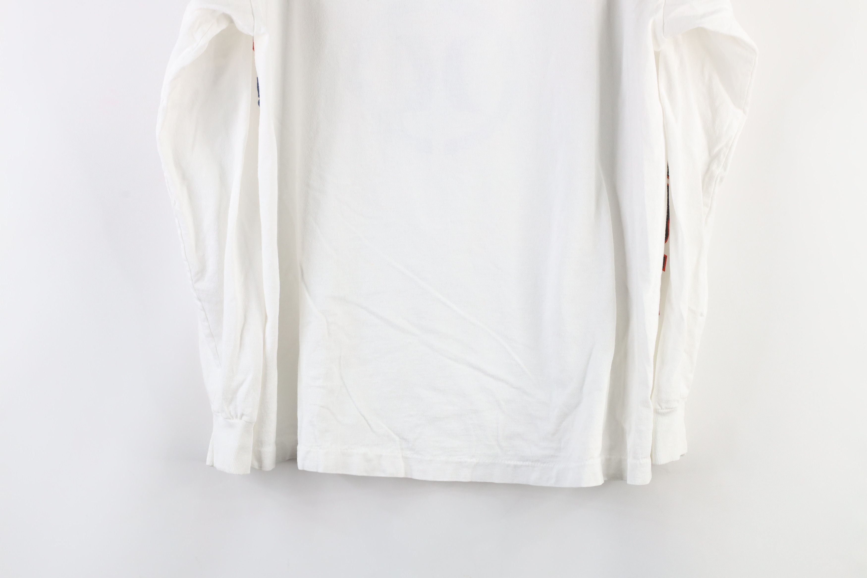 Hurley Vintage 90s Hurley t Surfing Long Sleeve T-Shirt White USA Size US L / EU 52-54 / 3 - 12 Thumbnail