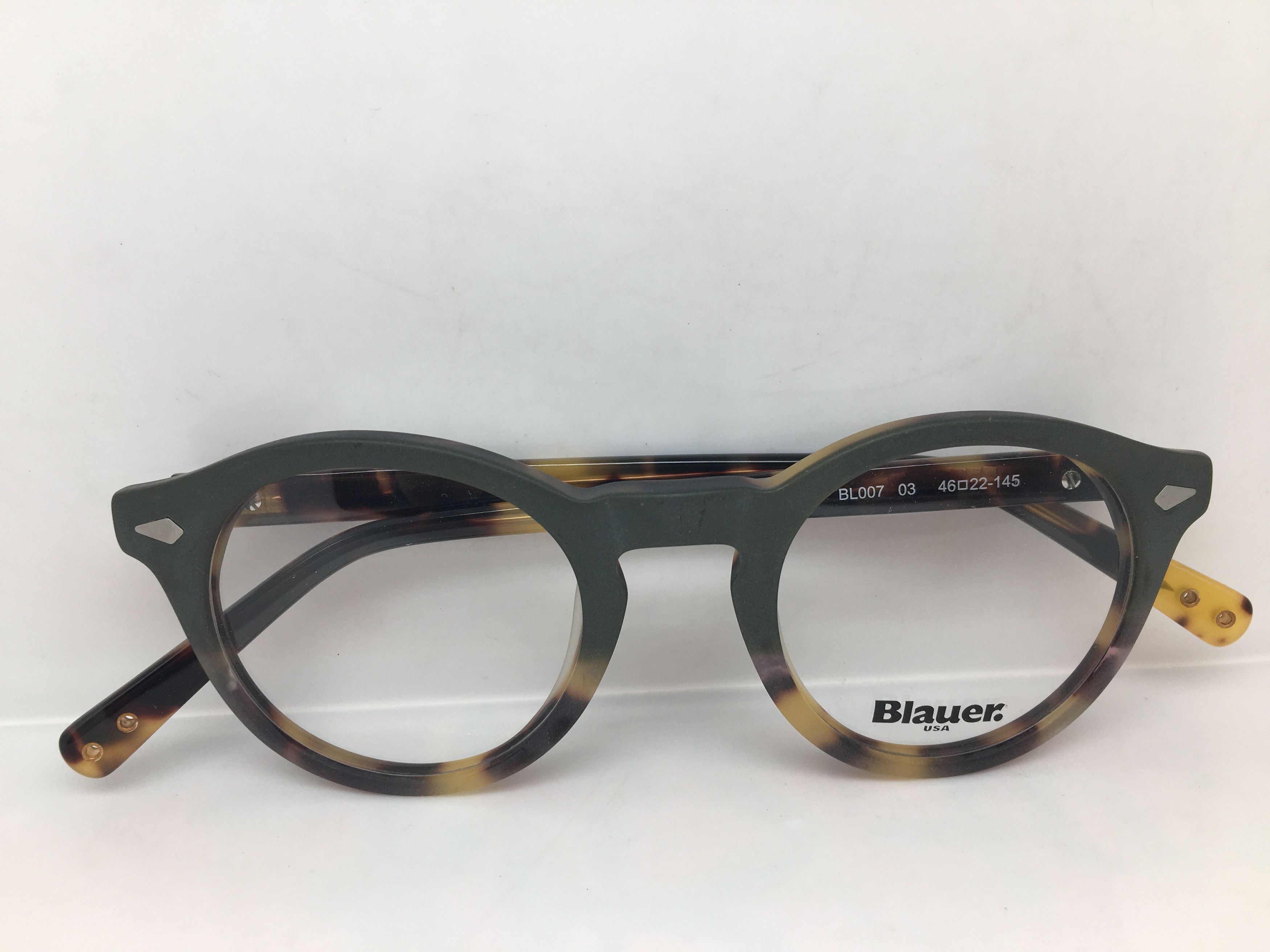 Other Blauer Matte Tortoise PREPPY Keyhole Eyeglasses Frame Size ONE SIZE - 6 Thumbnail