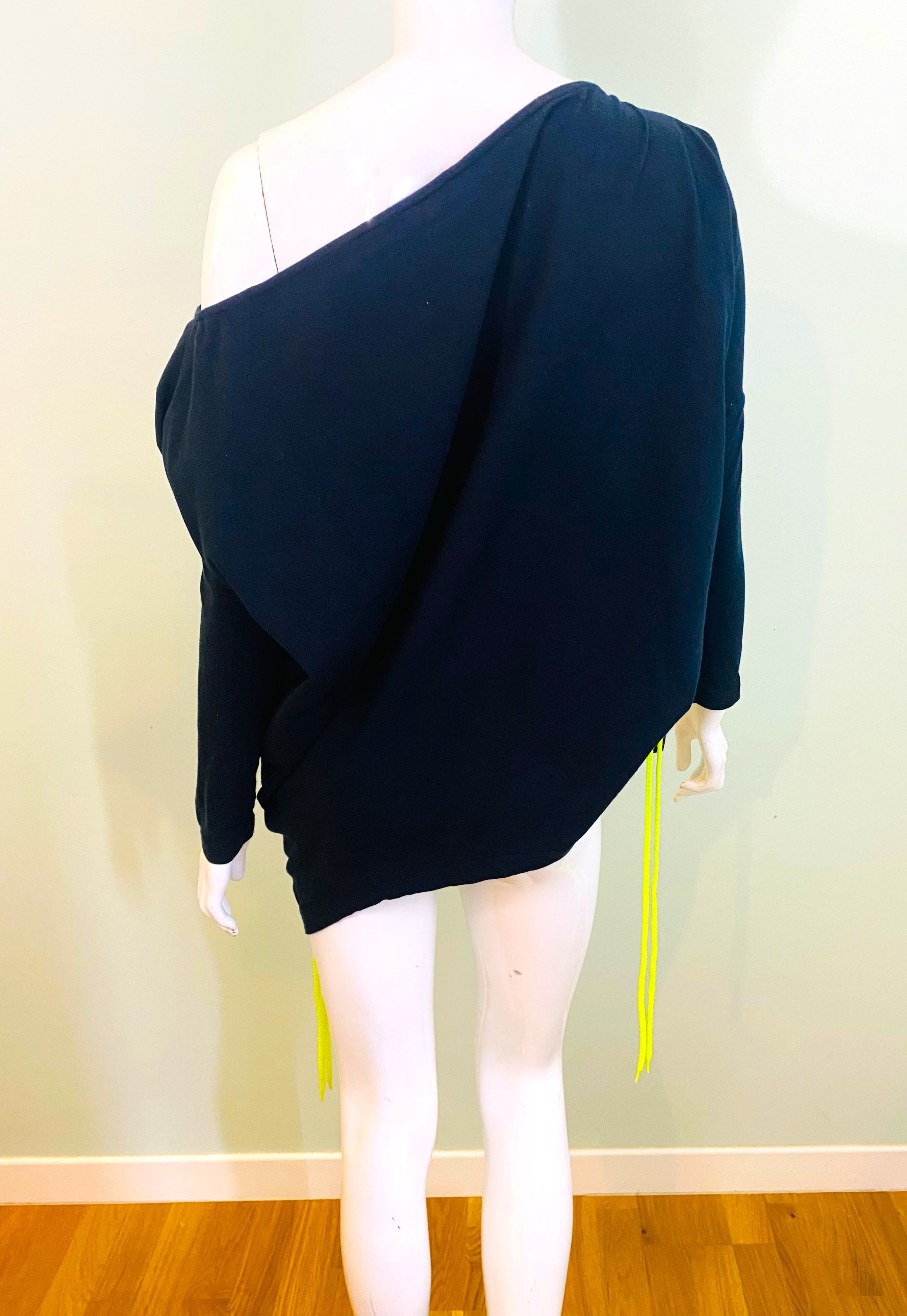Dolce & Gabbana Dolce & Gabbana Black Glama Neon Graphic Top Dress Size M / US 6-8 / IT 42-44 - 5 Thumbnail