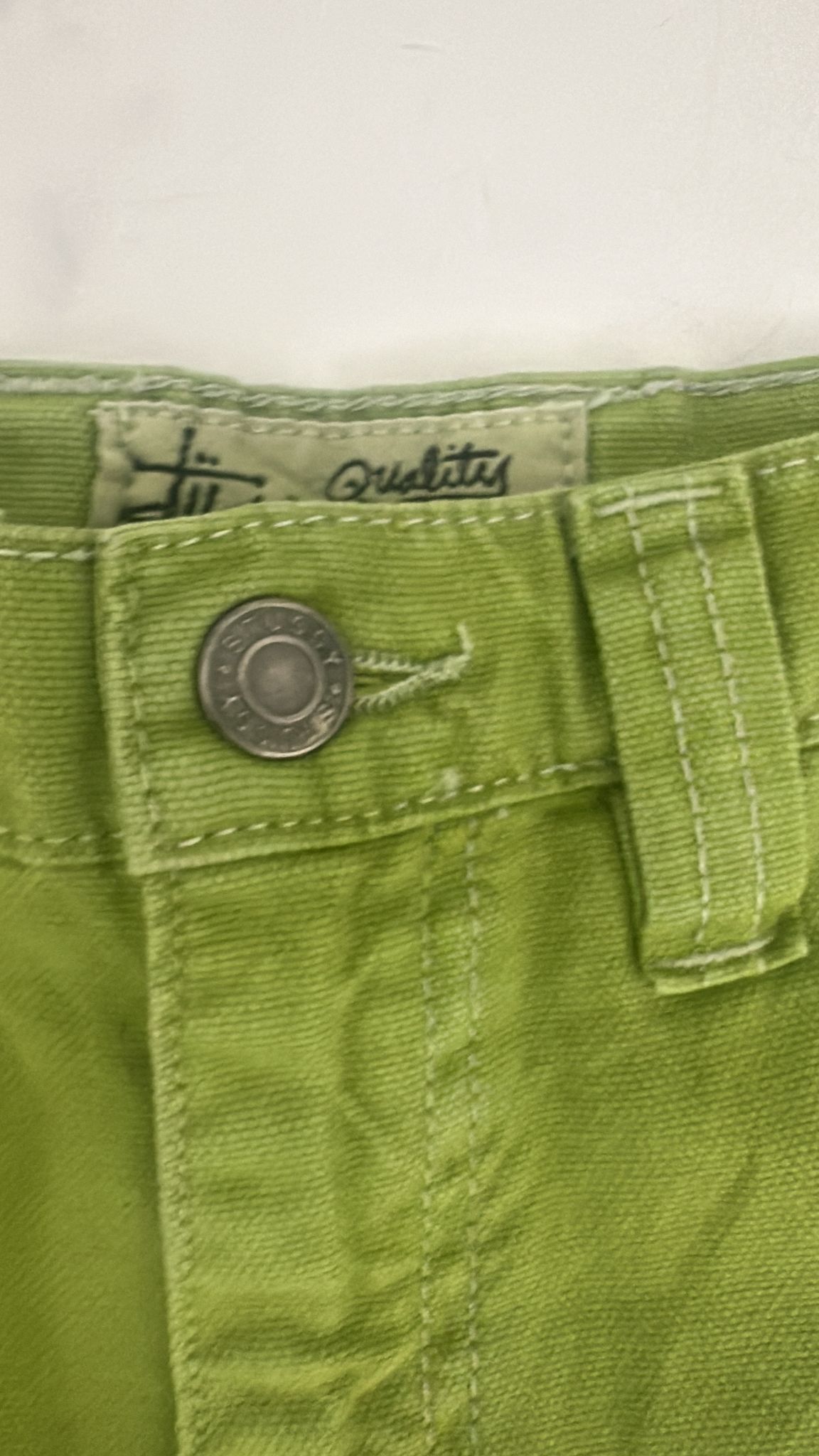 Stussy Stussy Stone Washed Canvas Work Pant, Lime Size US 28 / EU 44 - 9 Thumbnail
