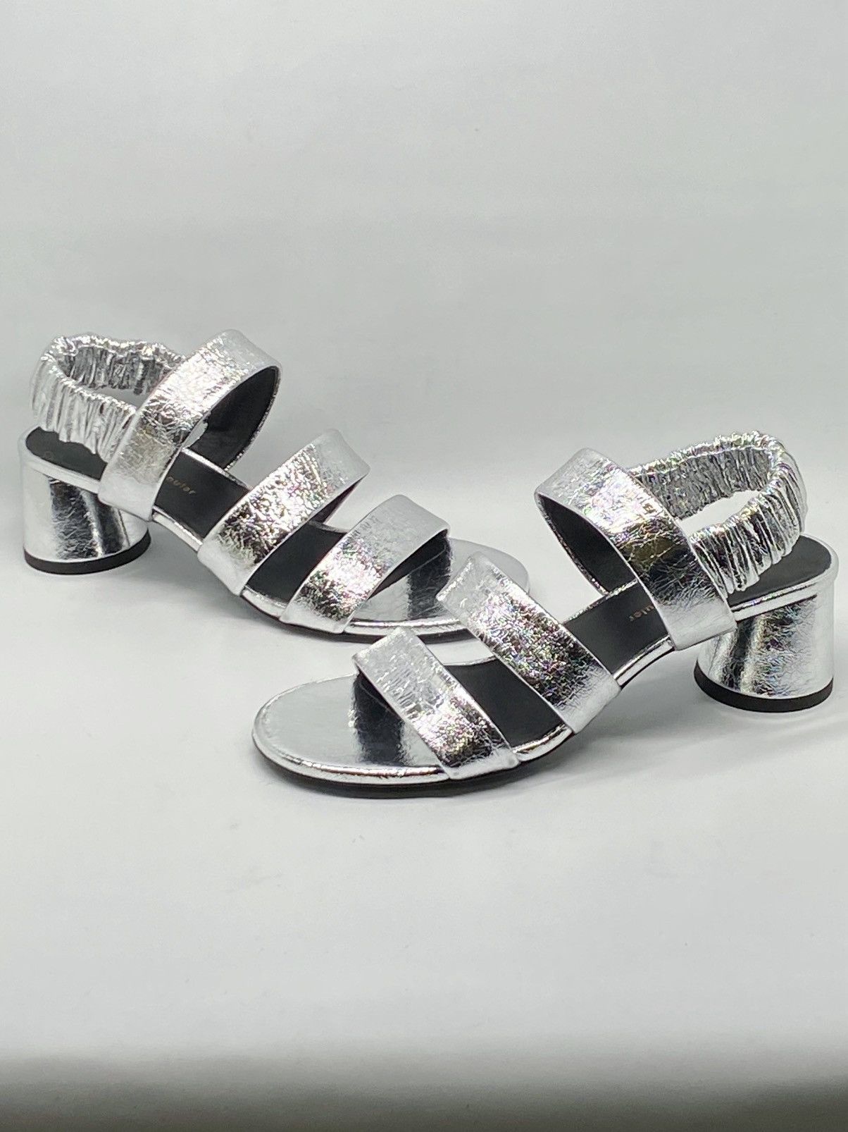 Proenza Schouler Proenza Schouler Silver Slingback Heel Sandals size 36.5 Size US 6.5 / IT 36.5 - 4 Thumbnail