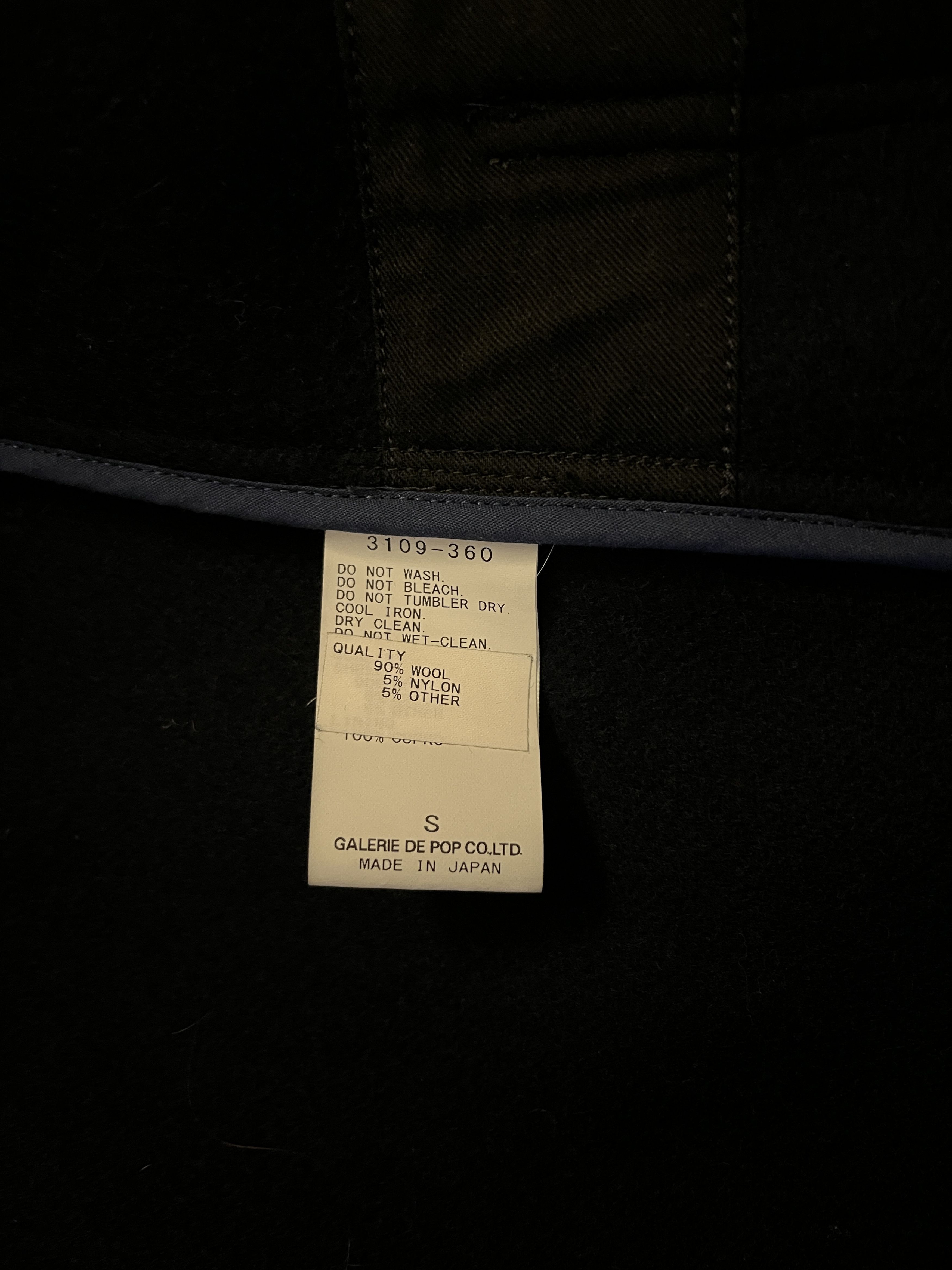 Sage De Cret Sage de Cret navy Mandarin collar wool jacket, S Size 36R - 5 Thumbnail