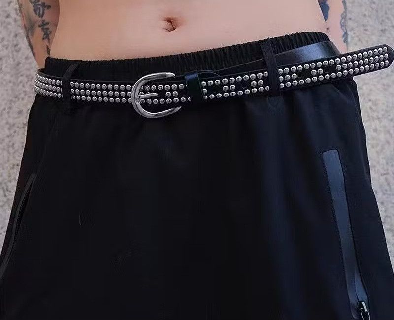 Punk rockers streetwear black colour belt