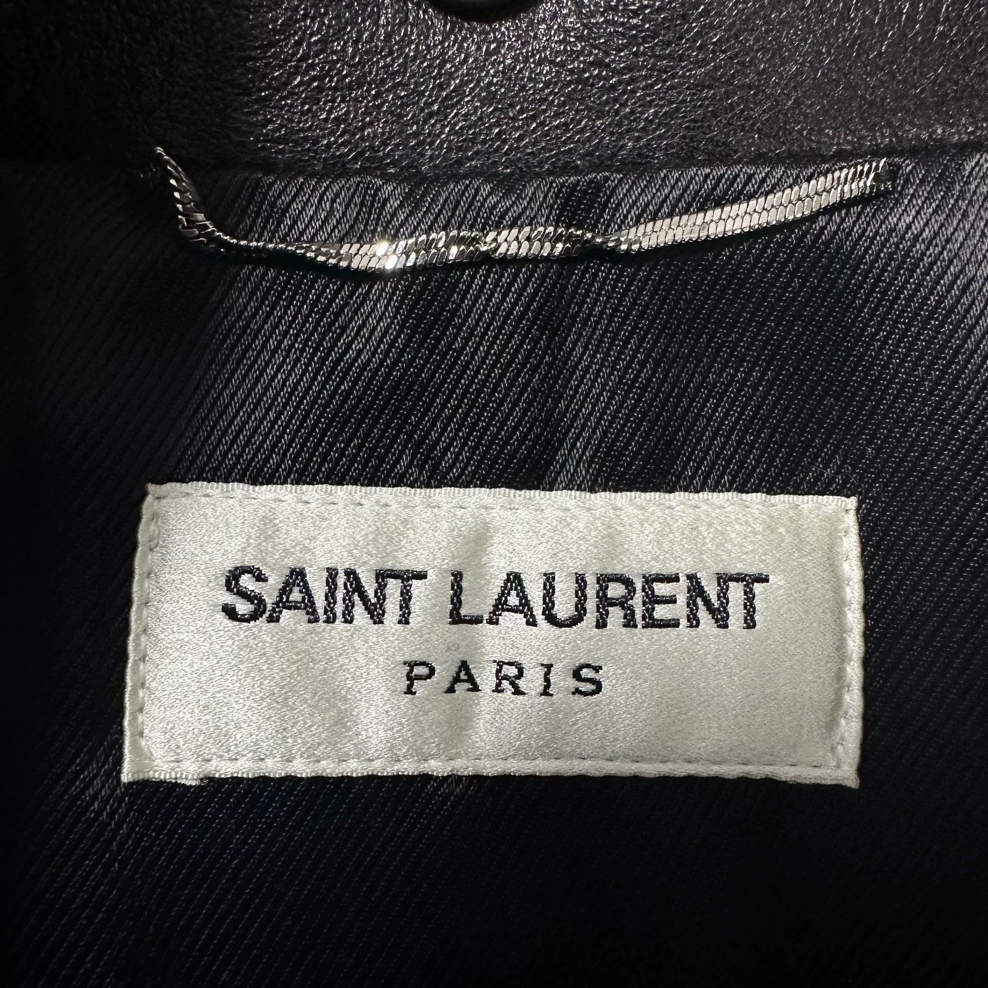 Yves Saint Laurent YSL L01 Rare Italian Lambskin 56 Oversized Biker Jacket Size US XL / EU 56 / 4 - 5 Thumbnail