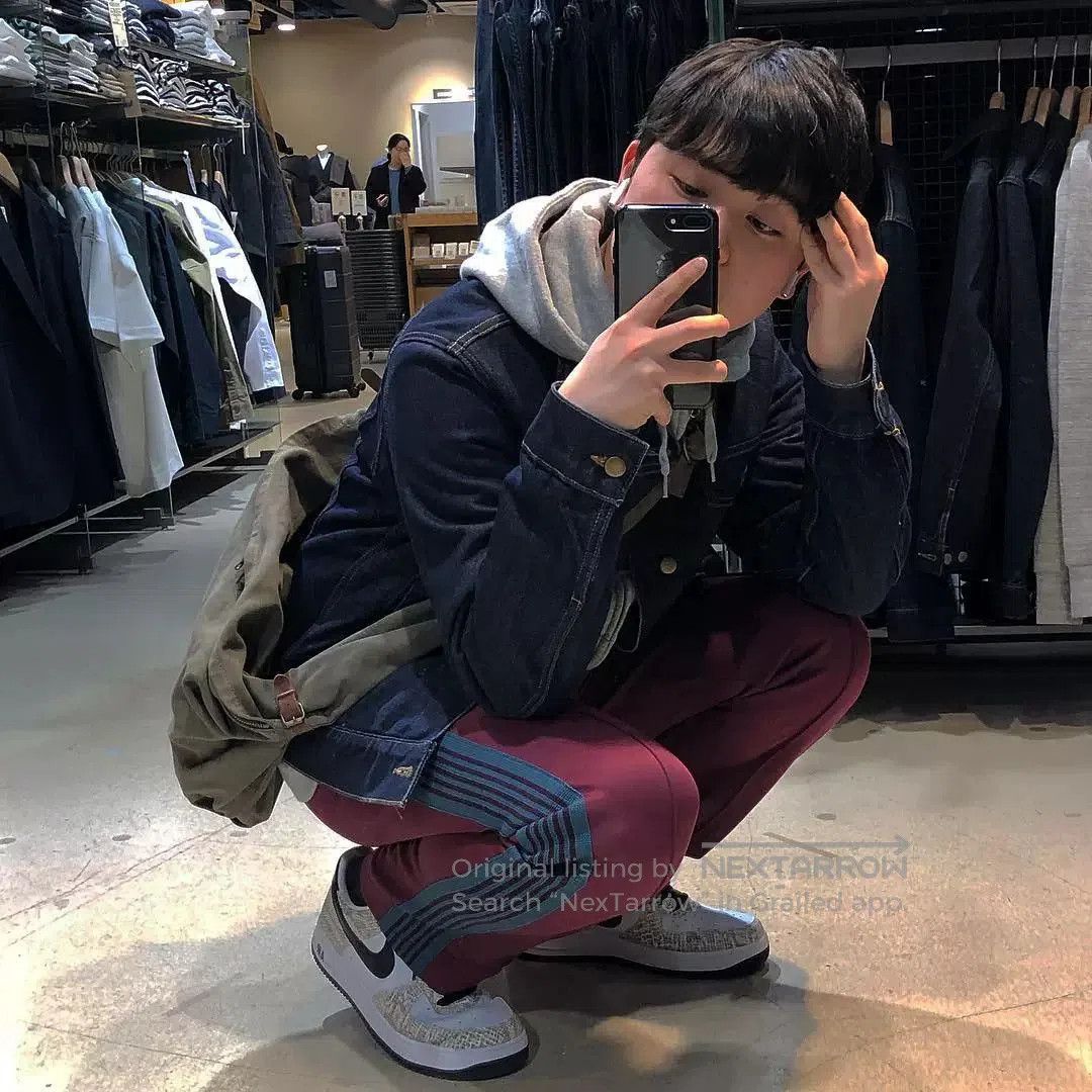 Needles Needles Track Pant in Burgundy with Embroidery. Size US 32 / EU 48 - 8 Thumbnail