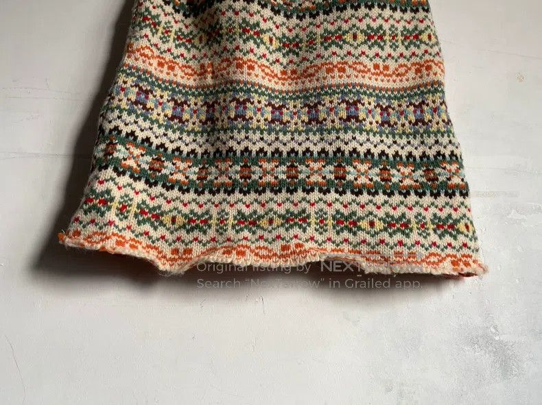Junya Watanabe Junya Watanabe one-size-fits-all Wool Knit Crochet Fair Isl Size 23" - 5 Thumbnail