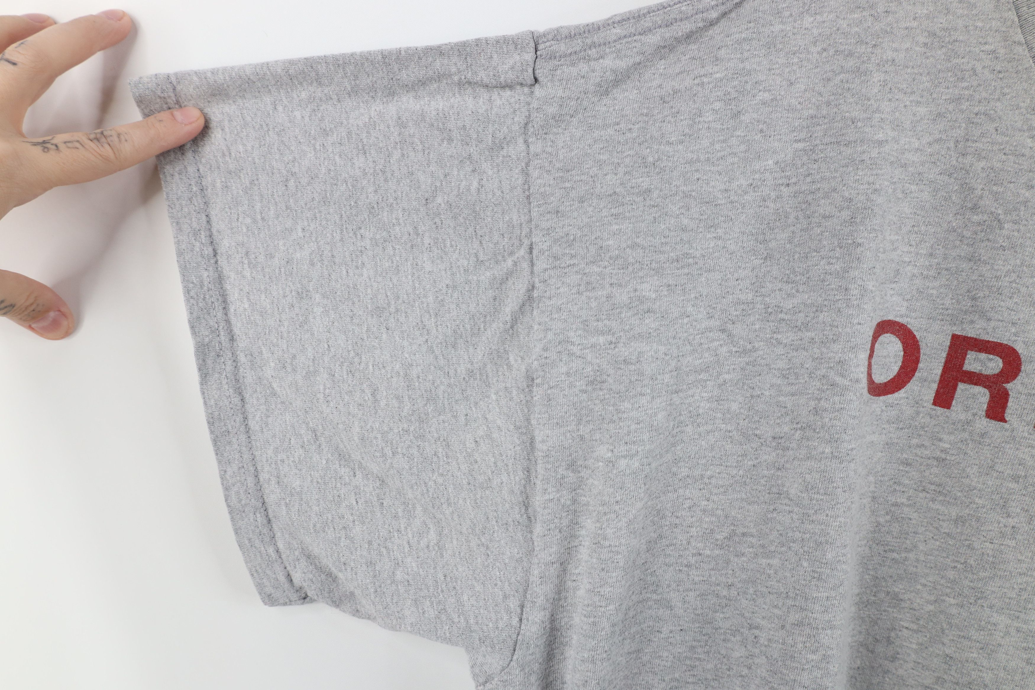 Nike Vintage 90s Y2K Nike Center Swoosh Orlando T-Shirt Gray Size US XL / EU 56 / 4 - 10 Thumbnail