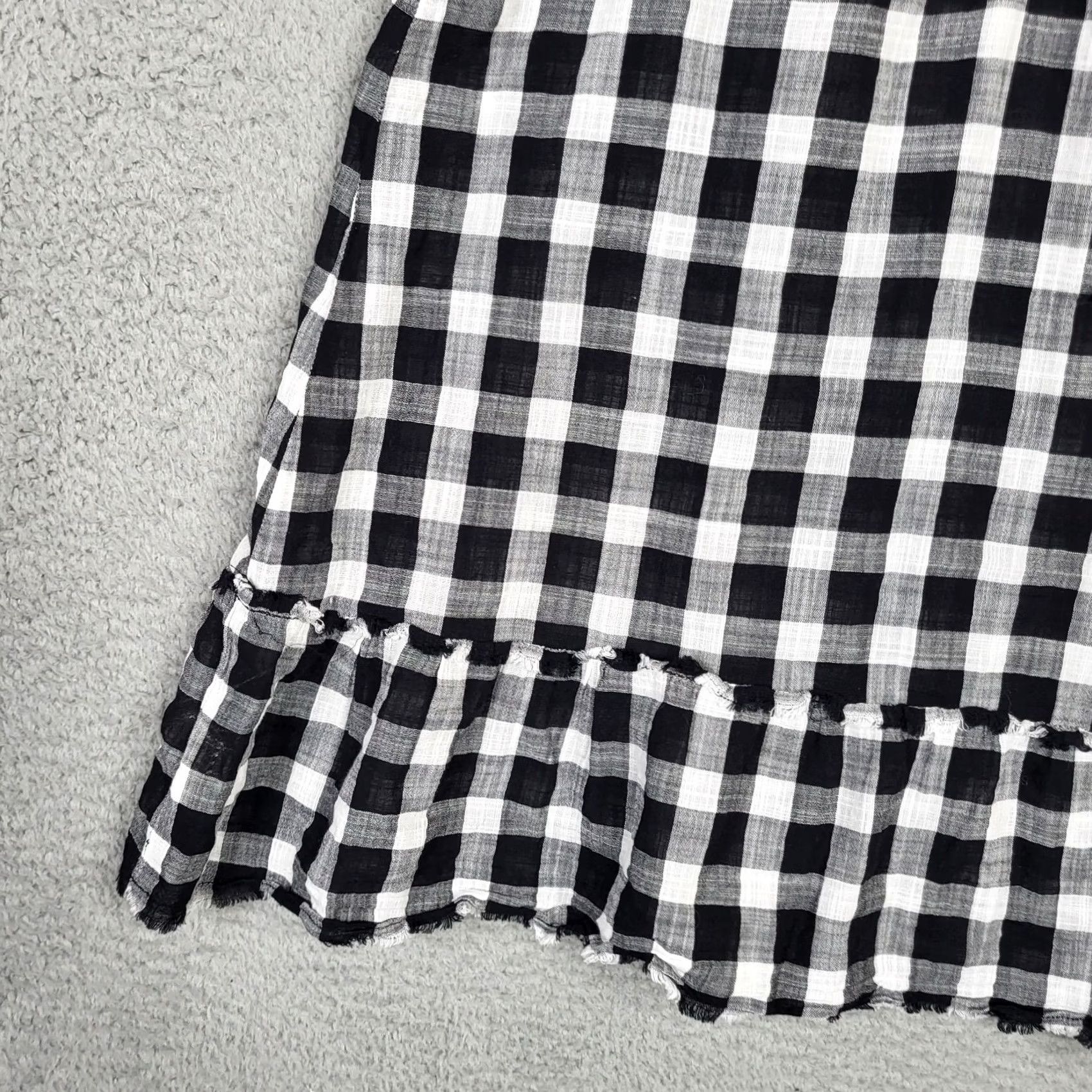 Anthropologie Anthropologie Cloth & Stone Top Size S plaid Halther Ruffle hem Ties Women’s Size S / US 4 / IT 40 - 8 Thumbnail