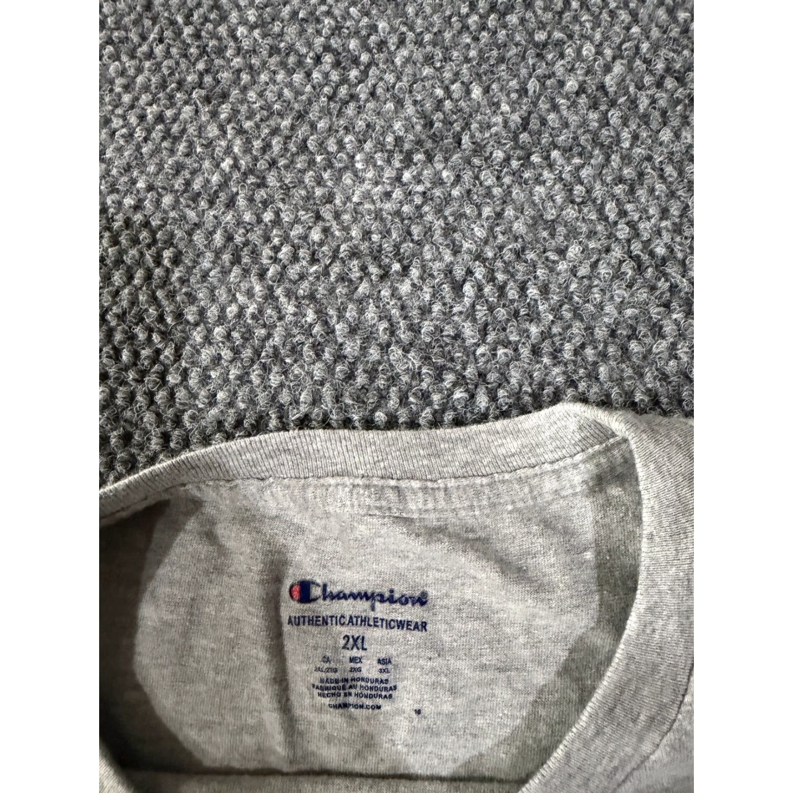 Champion Champion T Shirt Mens 2XL Gray Graphic Logo Short Sleeve Athletic Size US XXL / EU 58 / 5 - 4 Thumbnail