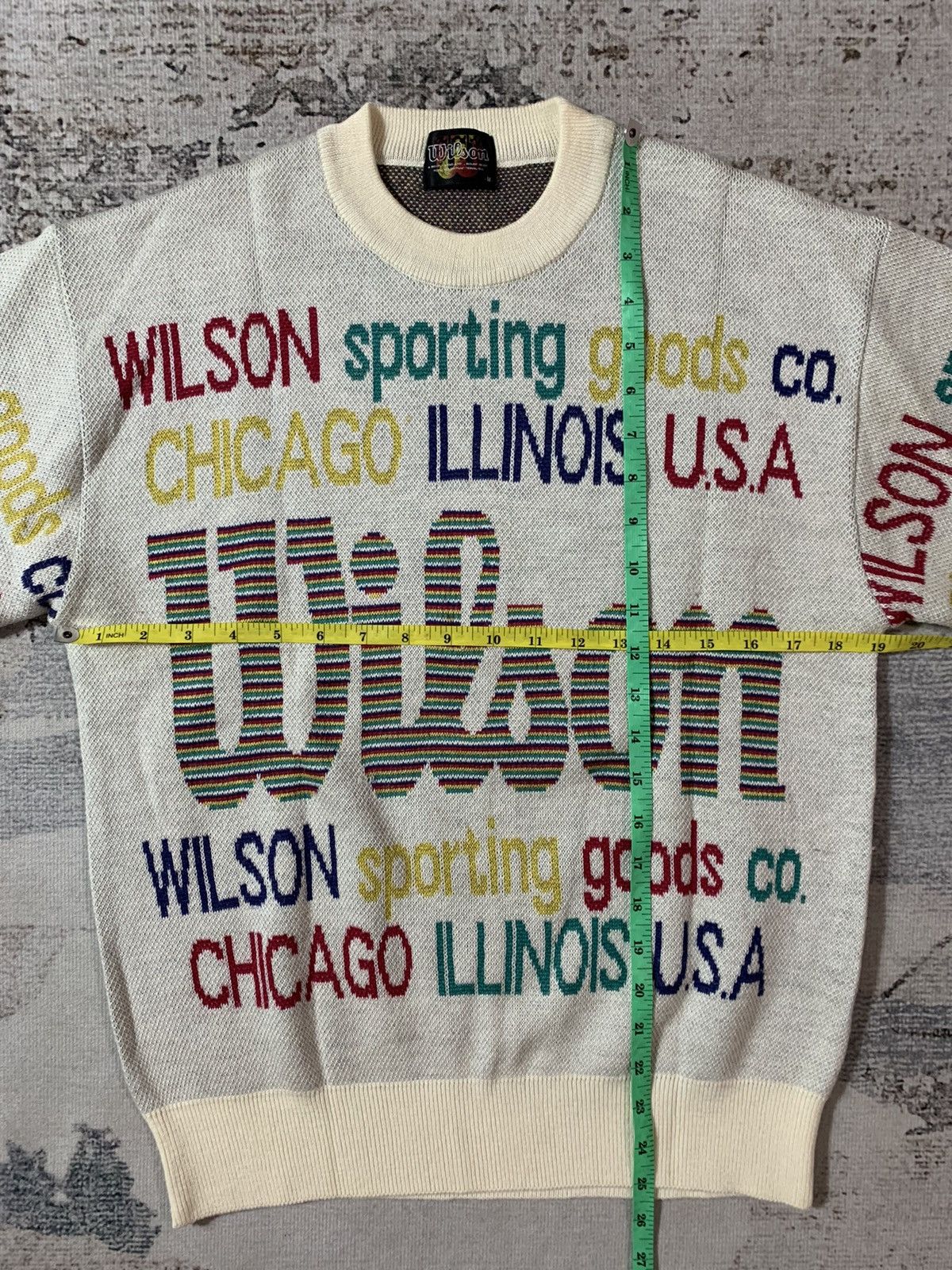 Designer × Vintage × Wilson Vintage Wilson Rare Item Knit Sweater Size US M / EU 48-50 / 2 - 5 Thumbnail