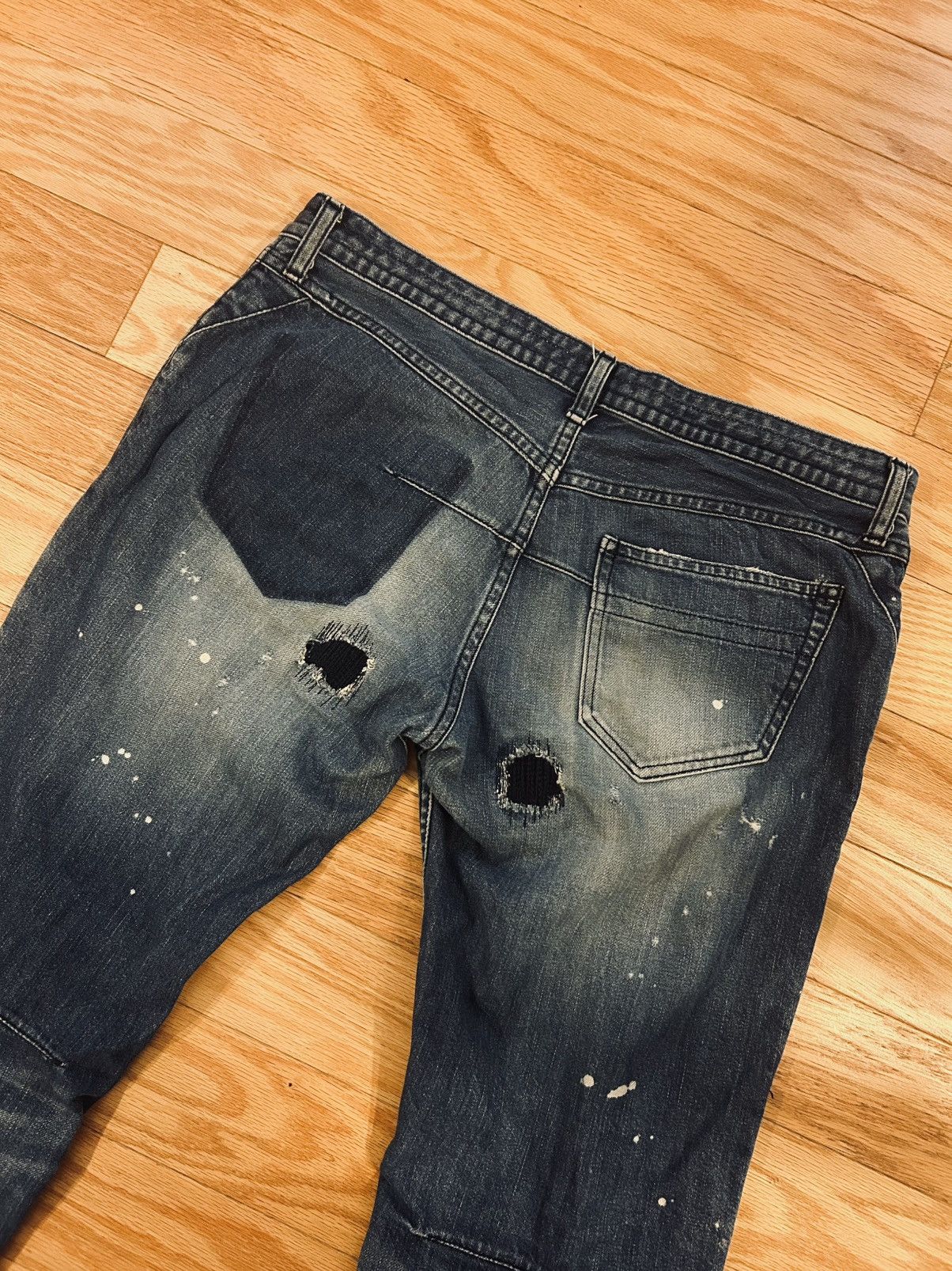 Number (N)ine Number (N)ine Patched Grunge Denim Size US 34 / EU 50 - 4 Thumbnail