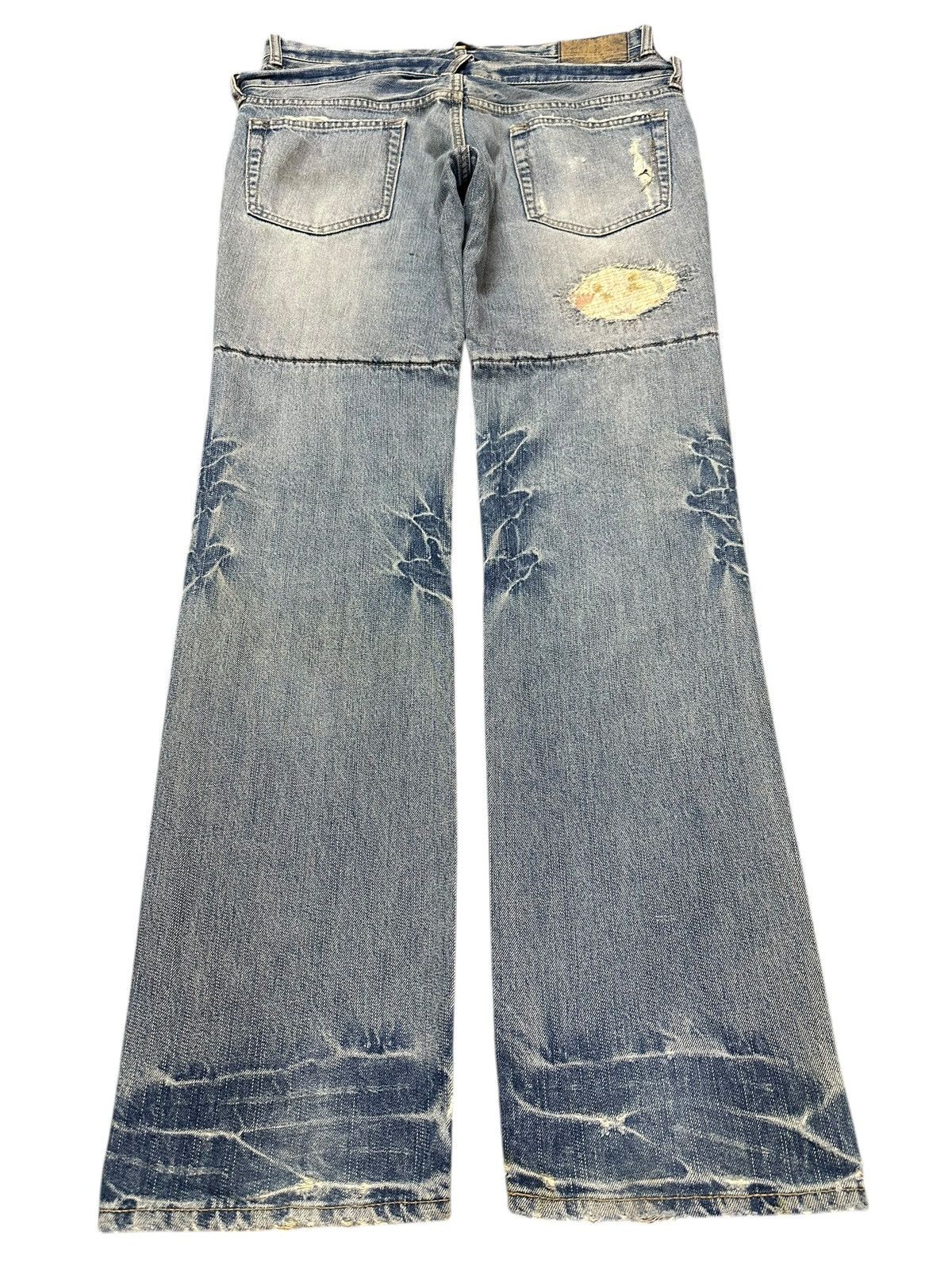 Other Vintage Japanese PPFM Double Waist Distress Style Jeans Size US 34 / EU 50 - 2 Thumbnail