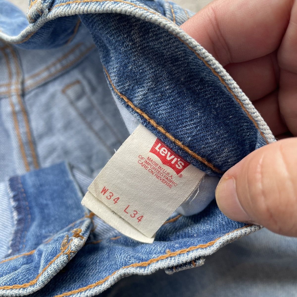 Jean Vintage Levi’s 510 USA Distressed Faded Jeans Pants Denim Size US 33 - 8 Thumbnail