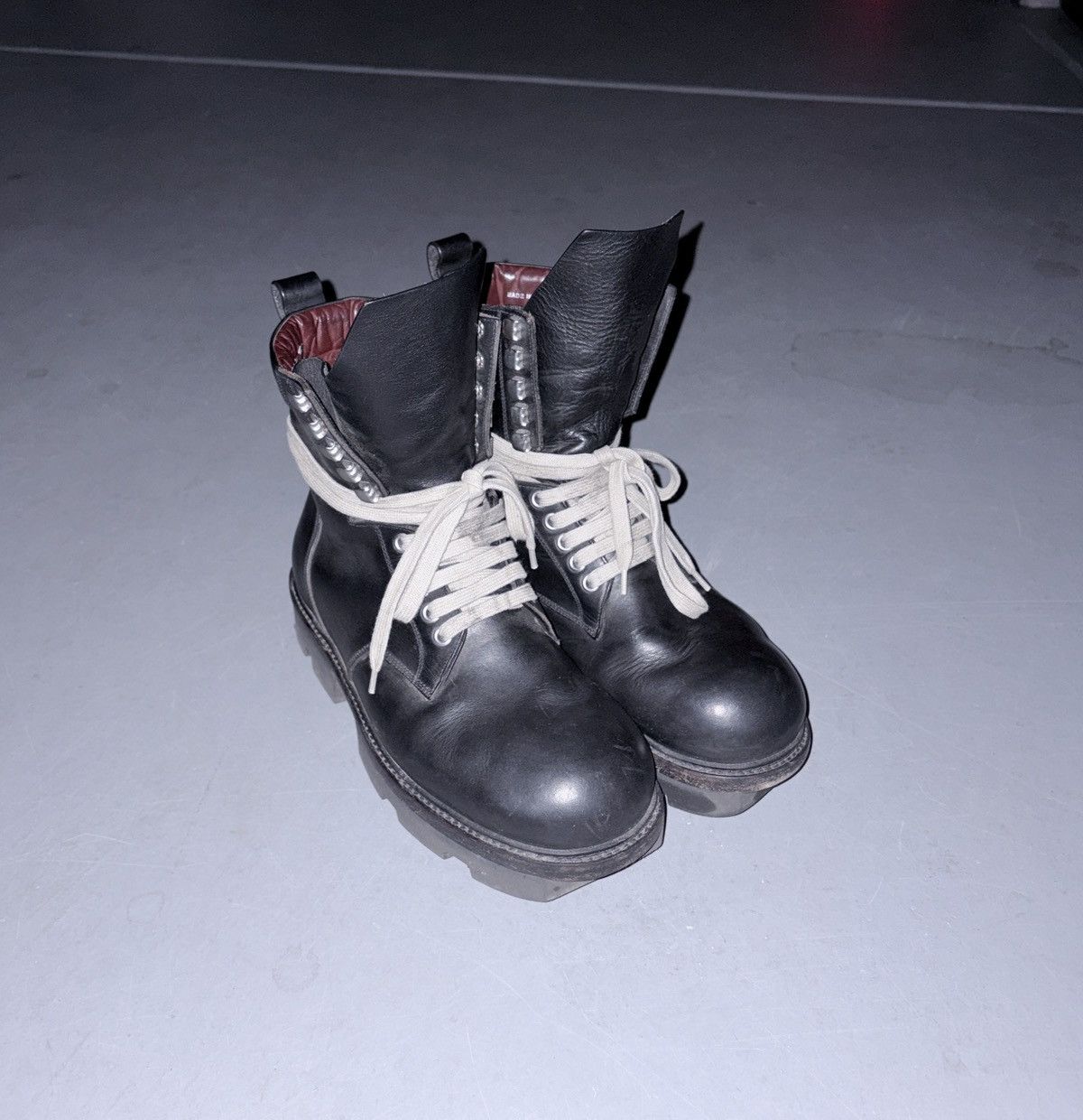 Rick Owens Rick Owens Leather Megatooth Boots Size US 7 / EU 40 - 1 Thumbnail