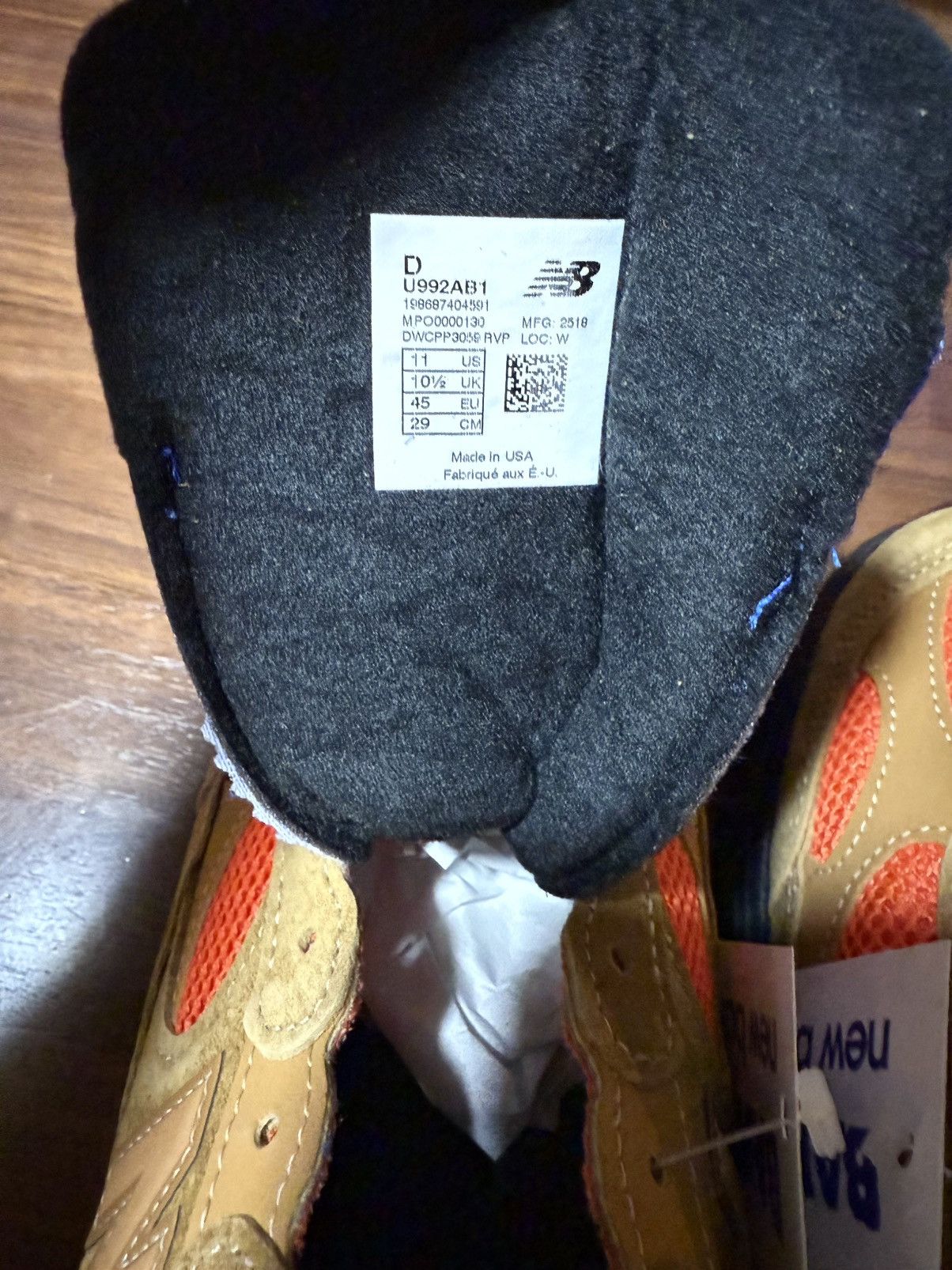 Action Bronson × New Balance New Balance x Action Bronson Made in USA 992 Tiger Eye Sz 11 Size US 11 / EU 44 - 8 Thumbnail
