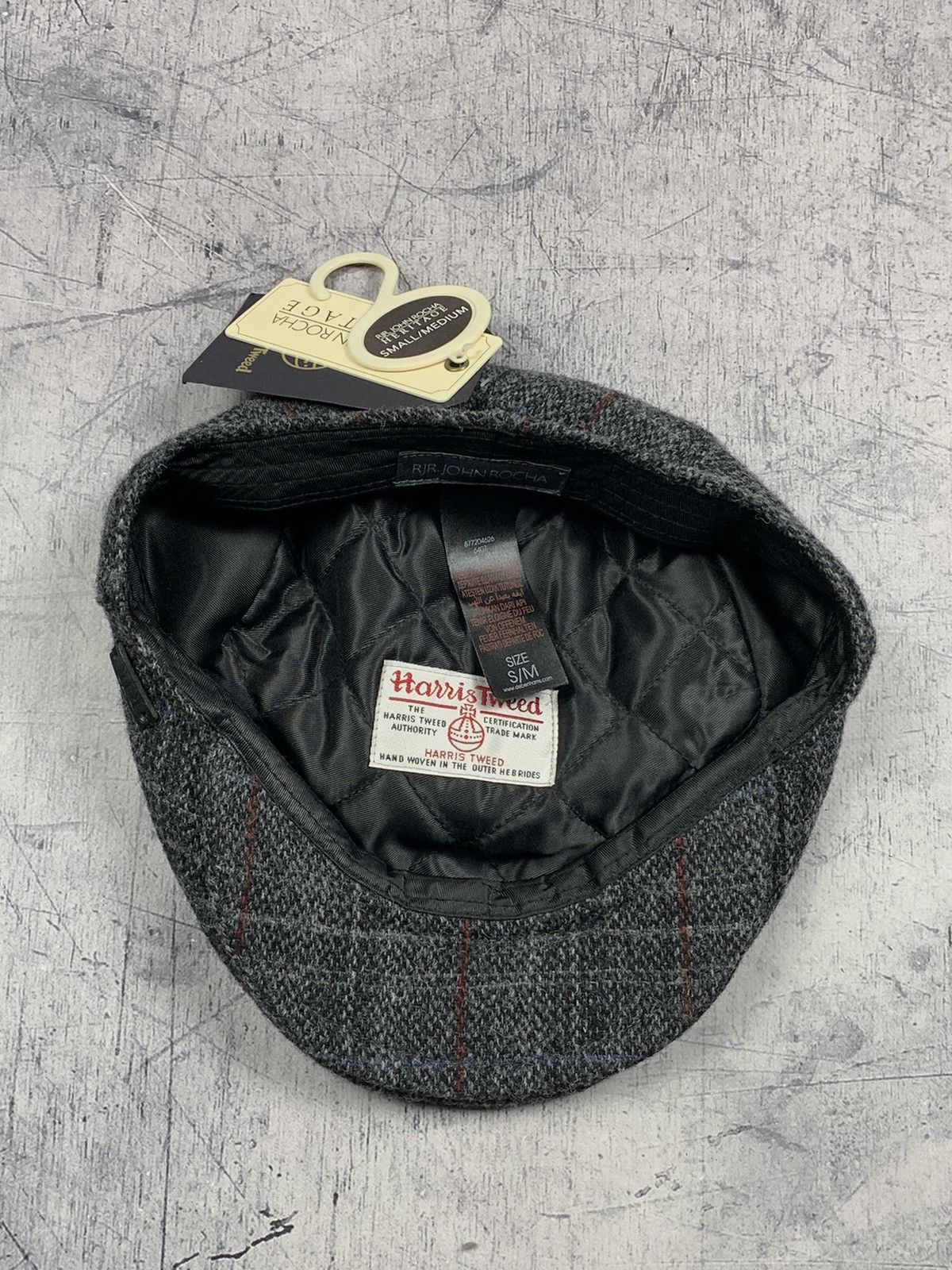 Harris Tweed × Vintage New Harris Tweed Wool Flat Hat Cap Size ONE SIZE - 10 Thumbnail