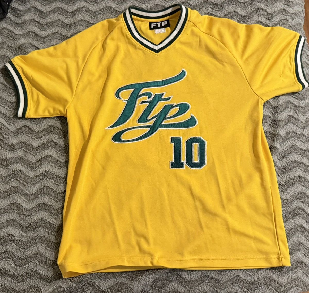 Fuck The Population FTP Script Pullover Baseball Jersey Size US XL / EU 56 / 4 - 1 Thumbnail