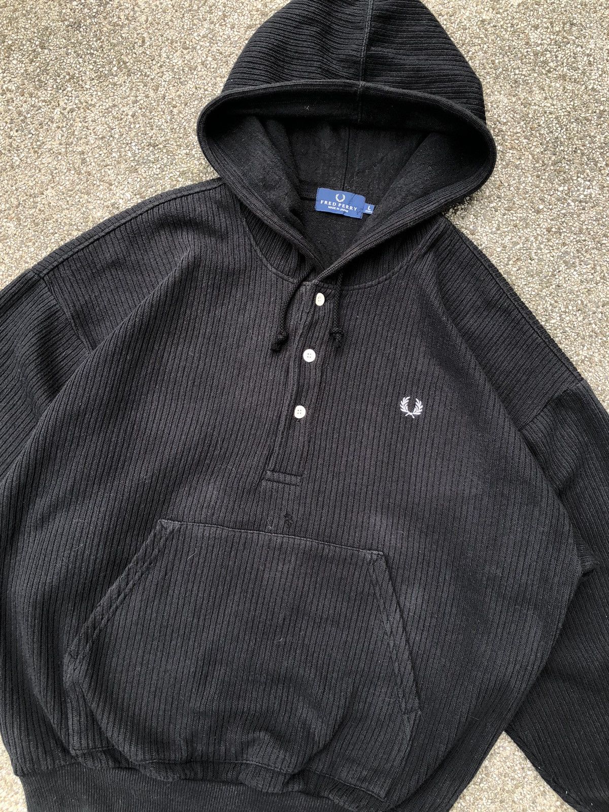 Fred Perry Fred Perry Japan Half Button Hoodies Size US XL / EU 56 / 4 - 2 Thumbnail